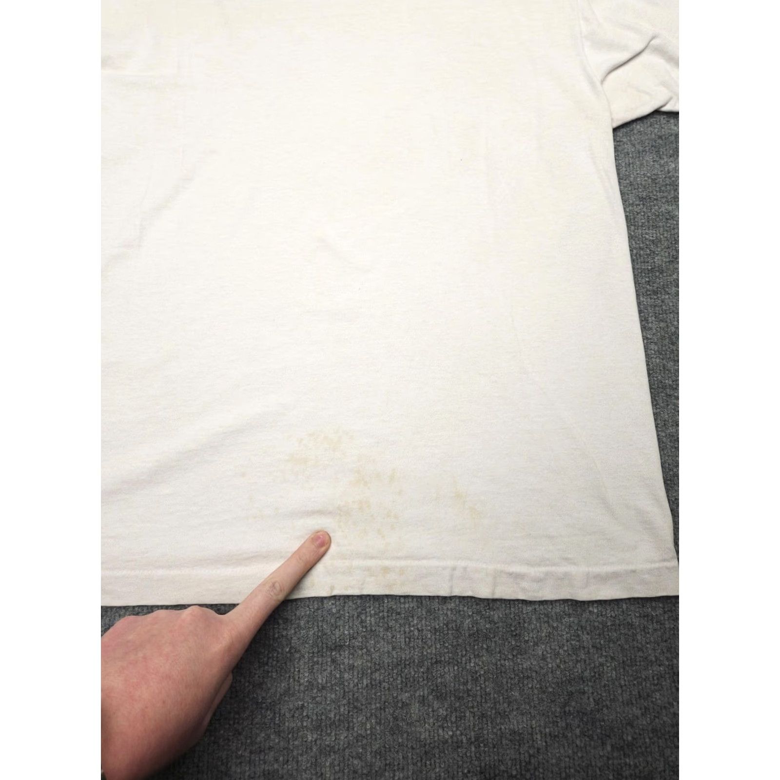Fruit Of The Loom VINTAGE Fruit of the Loom Santa T Shirt Men's XL White Christmas Graphic Just Say Ho Stains Made USA Size US XL / EU 56 / 4 - 5 Thumbnail