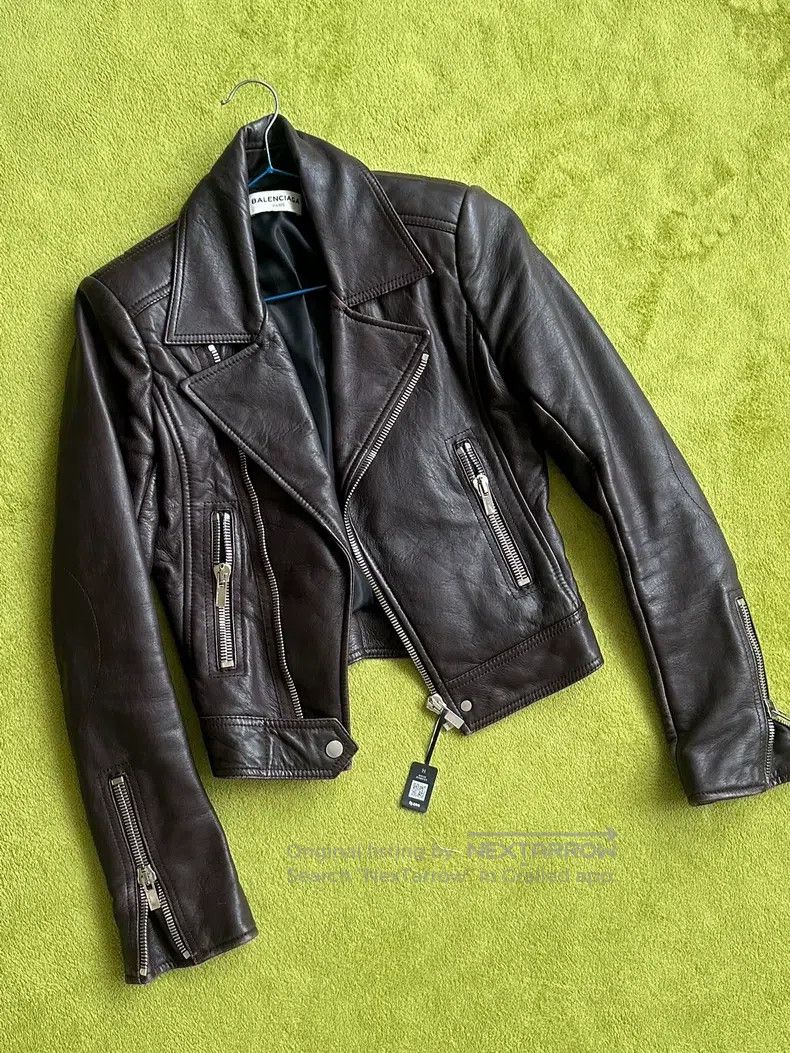 Balenciaga Balenciaga Leather Jackets Size XXS / US 00 / IT 34 - 1 Thumbnail