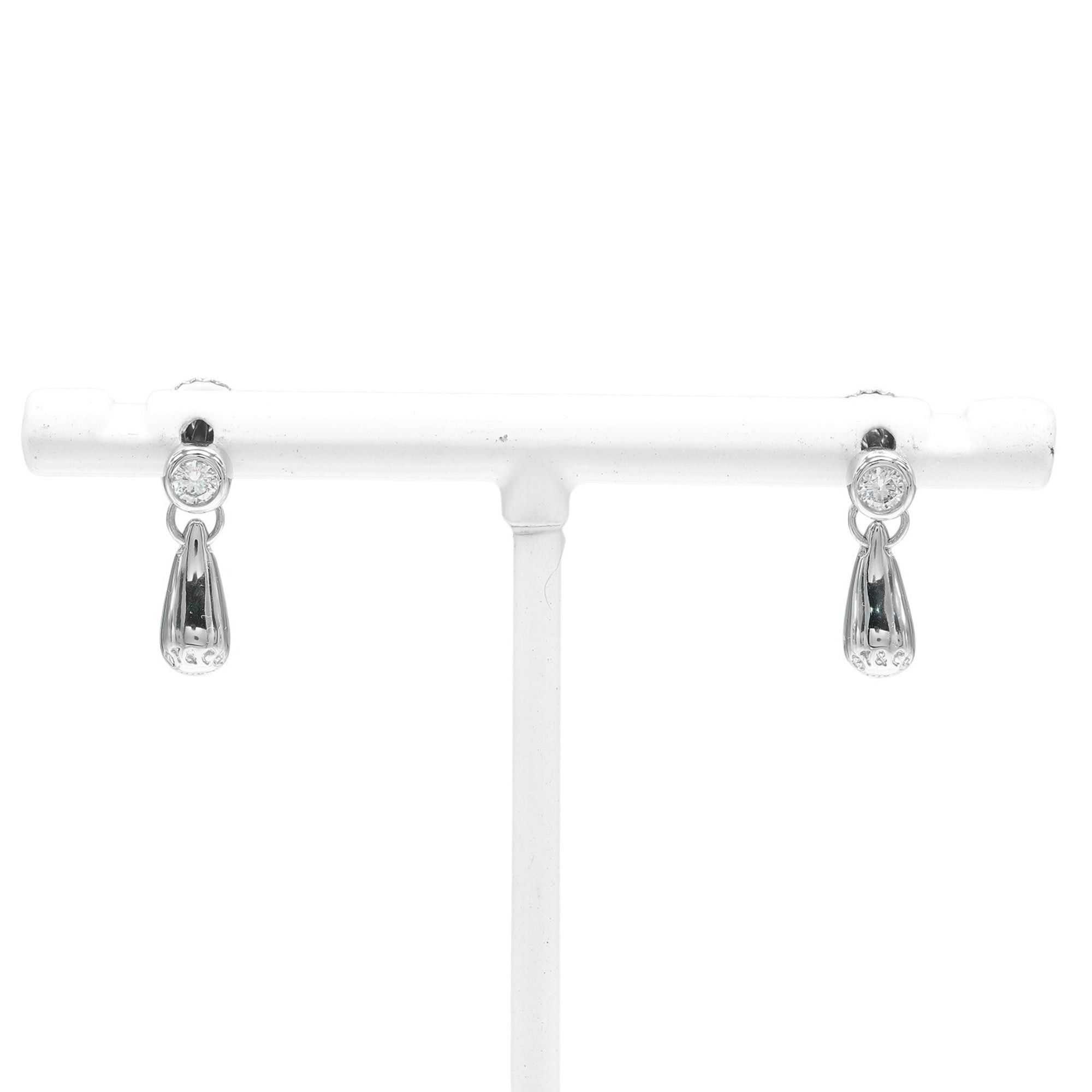 Tiffany & Co. Tiffany & Co. Teardrop Earrings, Pt950 Platinum, Diamond, Approx. 4.75g Size ONE SIZE - 1 Thumbnail