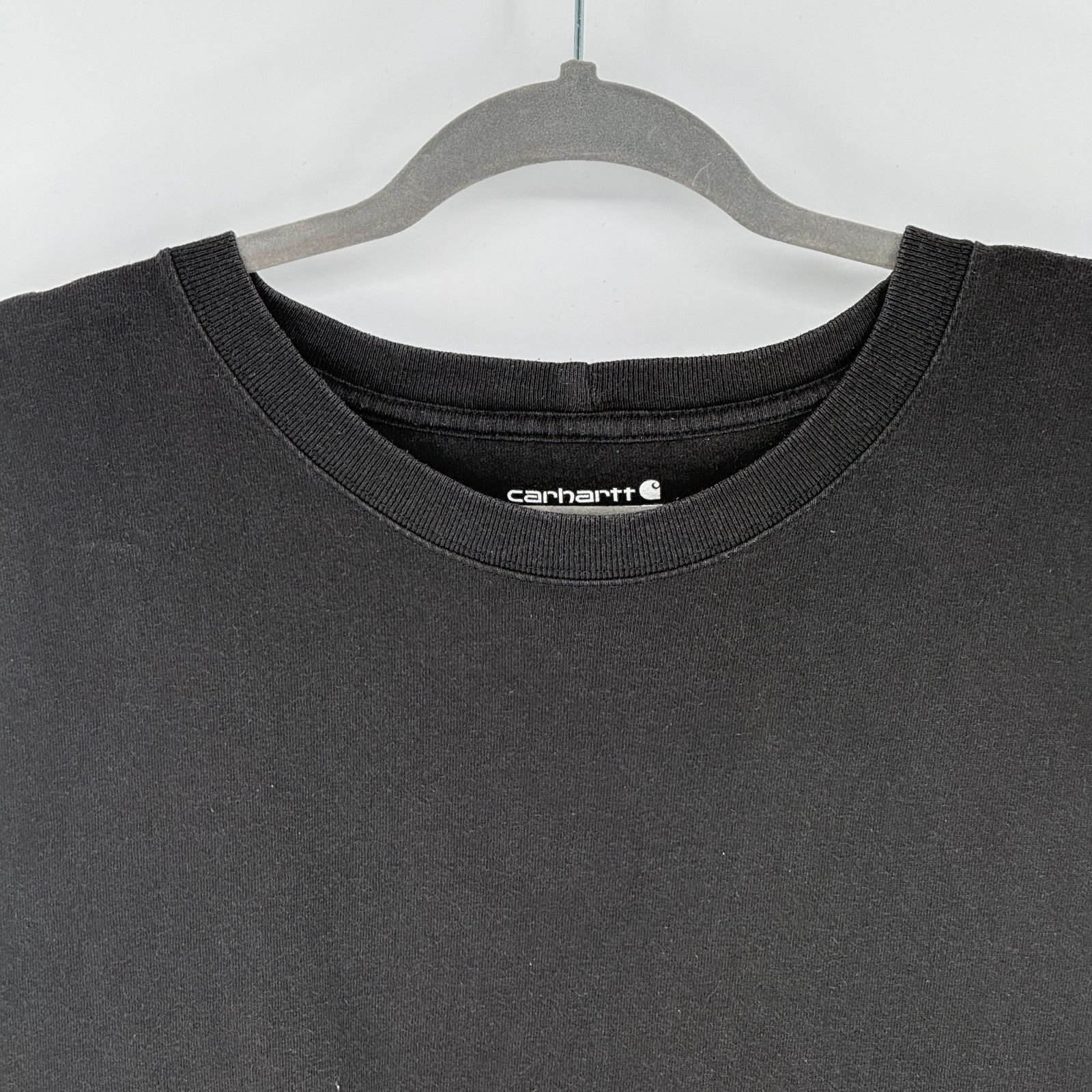 Carhartt Carhartt Long Sleeve Crewneck Tee Black Loose Fit Logo Sleev Size US XL / EU 56 / 4 - 3 Thumbnail
