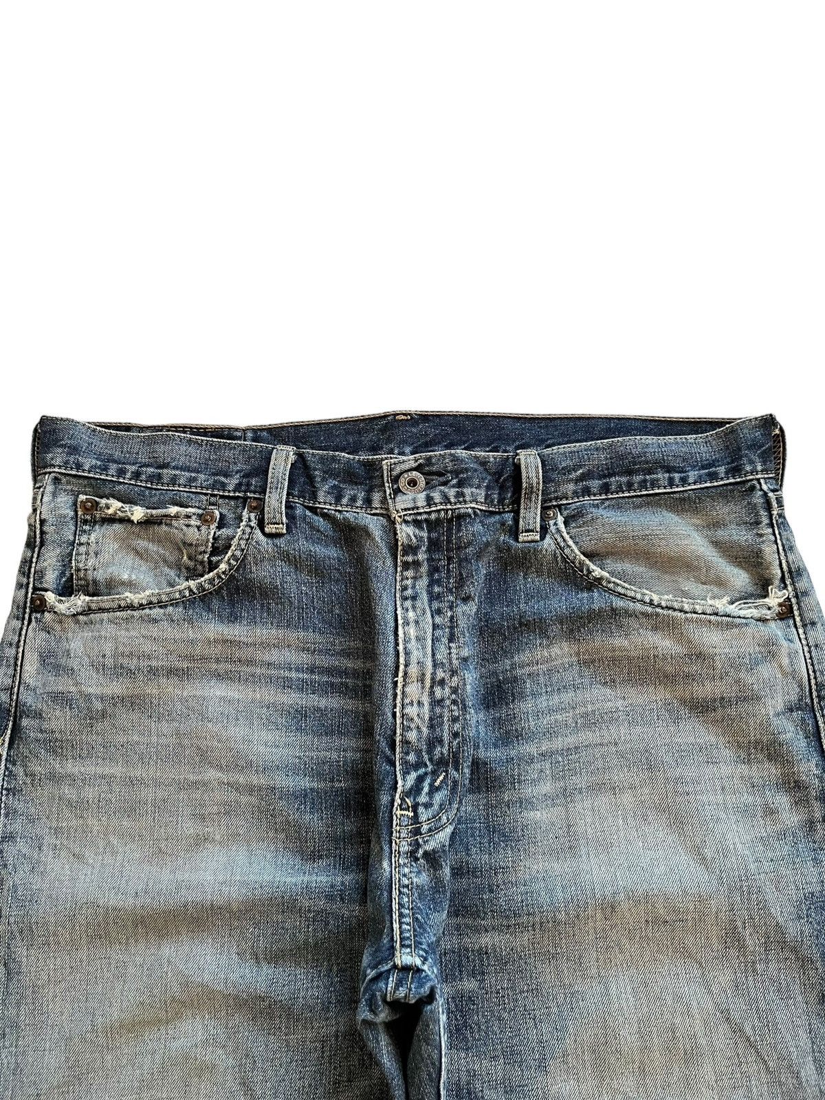 Levi's × Levi's Vintage Clothing Vintage 90s Levis 503 Mud Wash Distressed Baggy Jeans Size US 37 - 4 Thumbnail