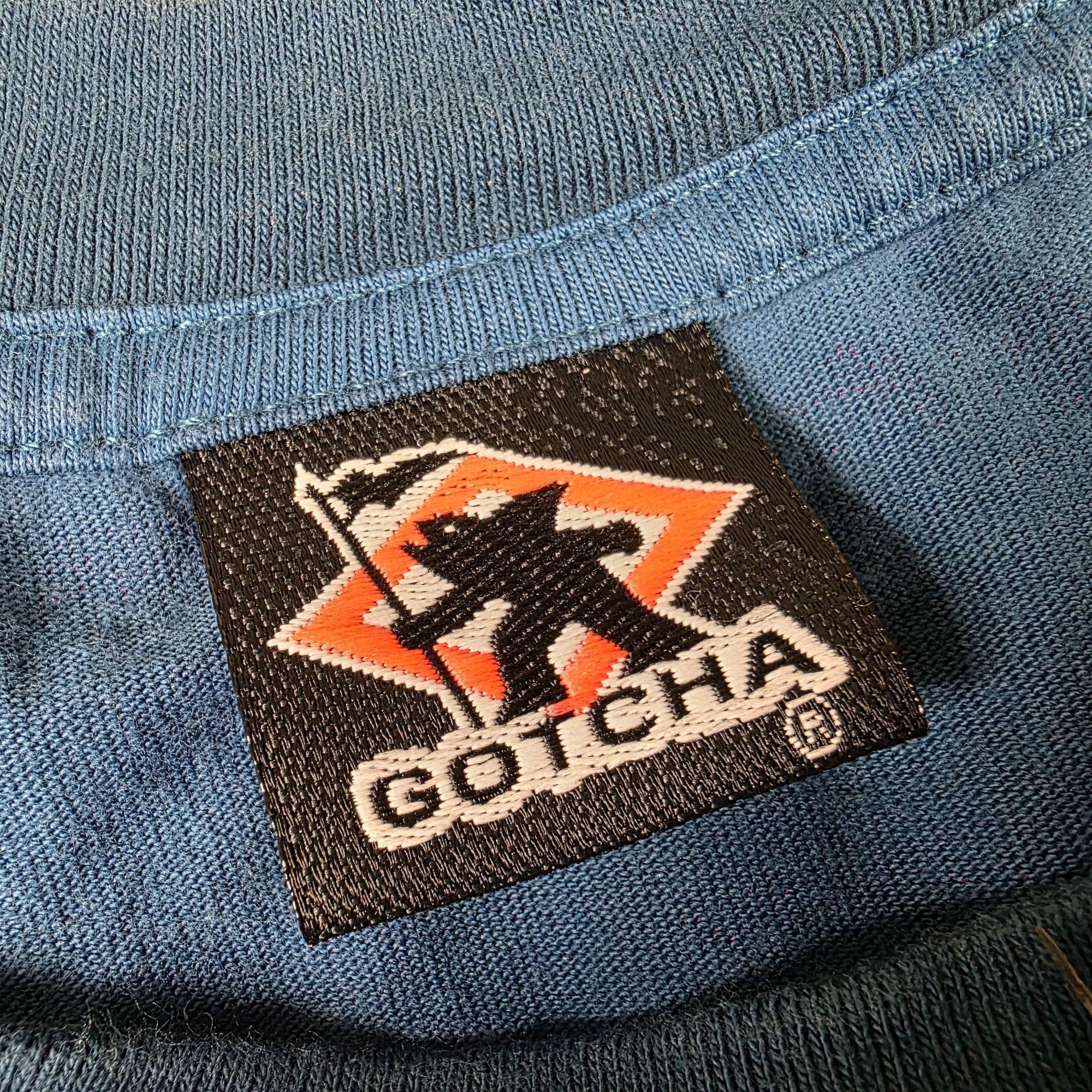 Gotcha Gotcha Mens Medium Blue Pink Stripe Pocket Tee Casual Short Size US M / EU 48-50 / 2 - 5 Thumbnail