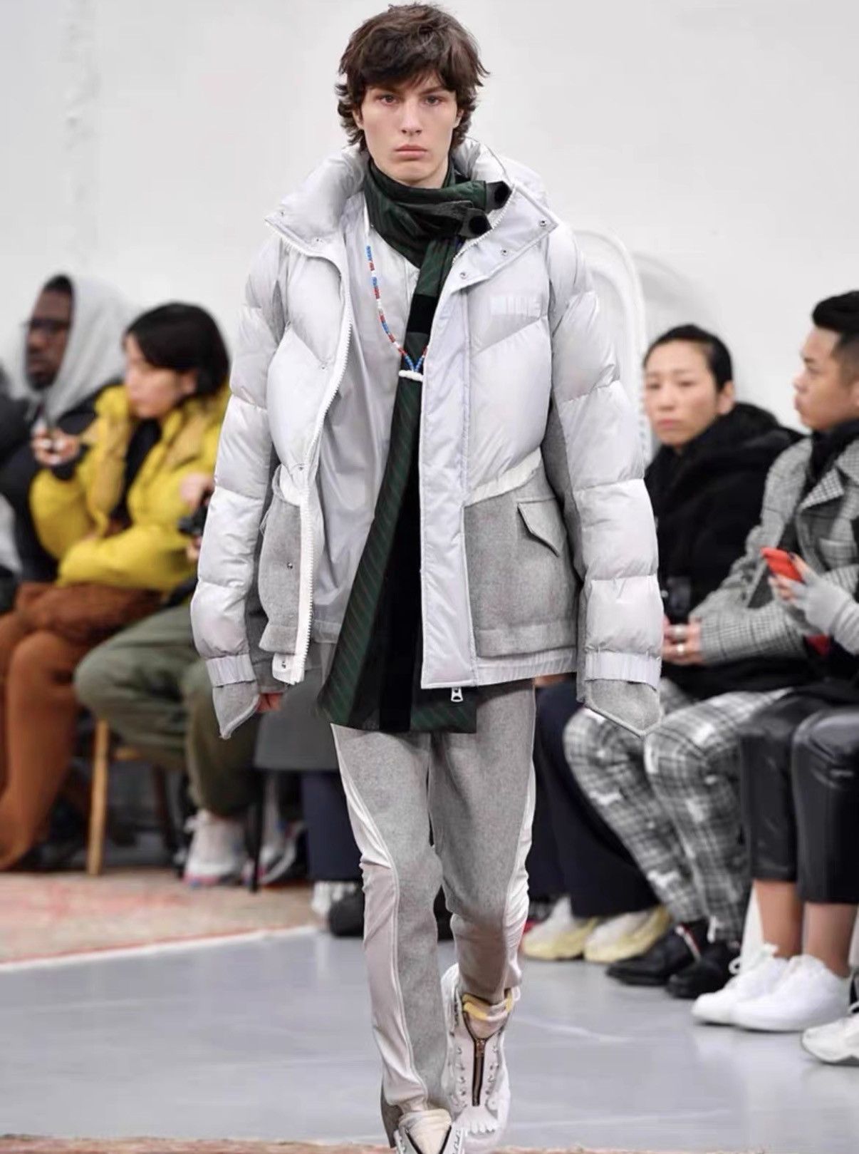 Sacai Sacai x Nike Runway Wool Panel Down Jacket J16 Size US L / EU 52-54 / 3 - 7 Thumbnail