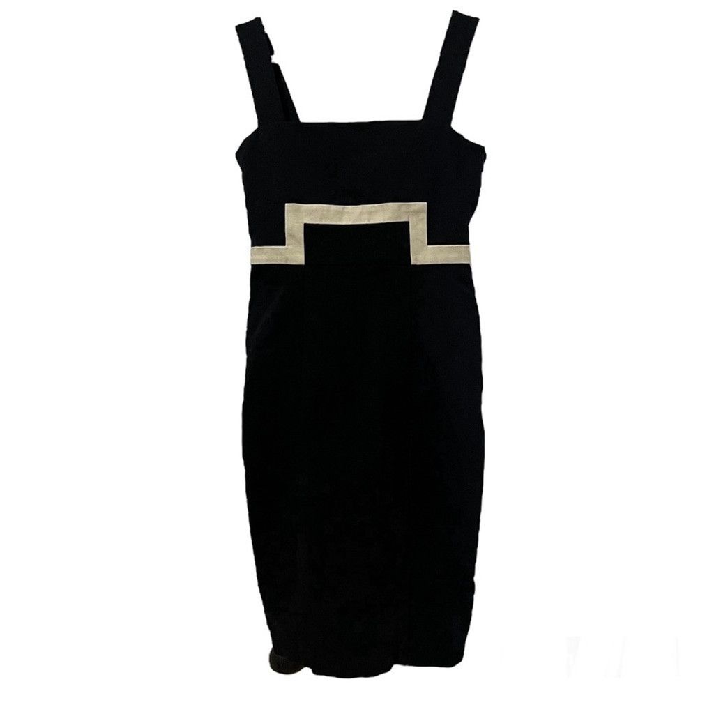 Diane von Furstenberg DVF Diane Von Furstenberg Black Knit Sleeveless Midi Dress 6 Size M / US 6-8 / IT 42-44 - 1 Thumbnail