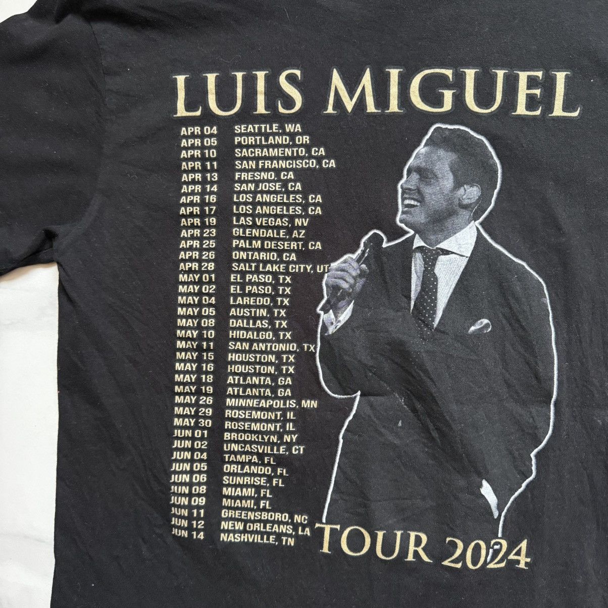 Band Tees Luis Miguel Tour 2024 T-Shirt Size US M / EU 48-50 / 2 - 6 Thumbnail
