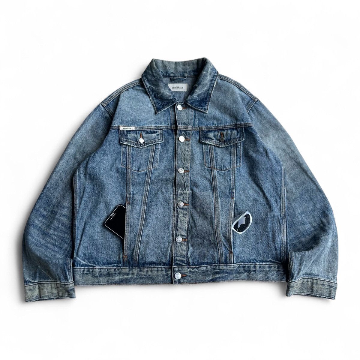 Essentials Trucker Denim Jacket Essentials FOG Size US L / EU 52-54 / 3 - 1 Thumbnail