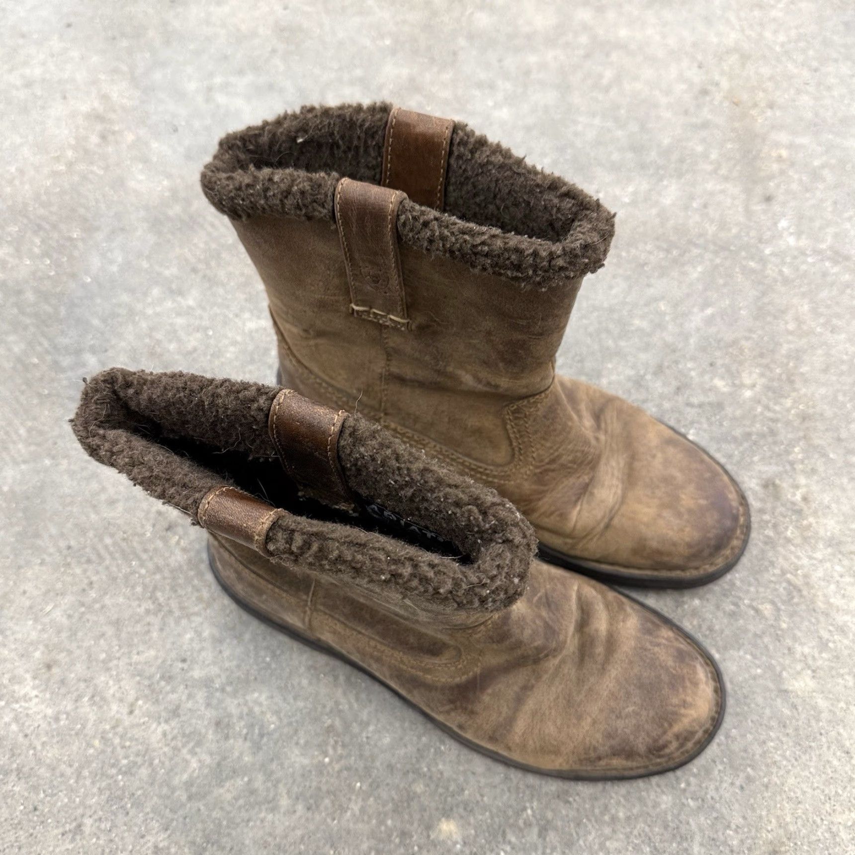 Ariat Ariat Leather Shearling Lined Ankle Boots Brown Winter Outdoor Womens Size 8.5B Size US 6 / IT 36 - 3 Thumbnail