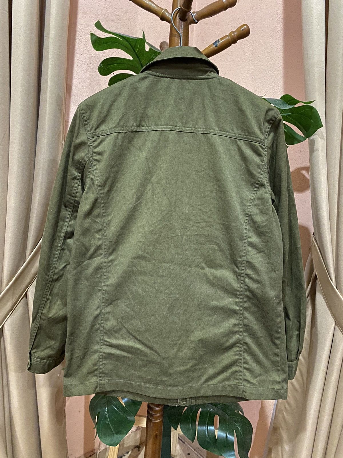 Japanese Brand Corisco Olive Green Military-Style Utility Jacket Workwear Size US S / EU 44-46 / 1 - 8 Thumbnail