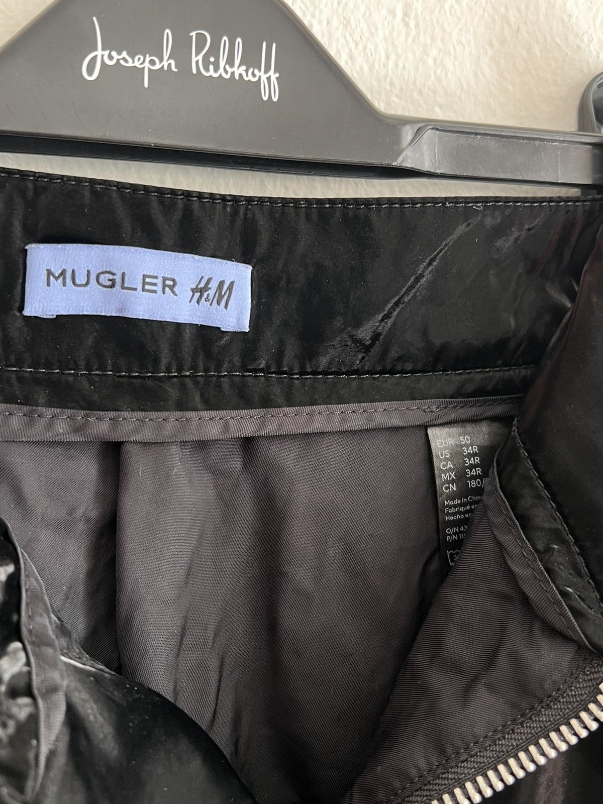 Mugler Mugler x H&M 5 zip shiny trousers Size US 34 / EU 50 - 2 Thumbnail