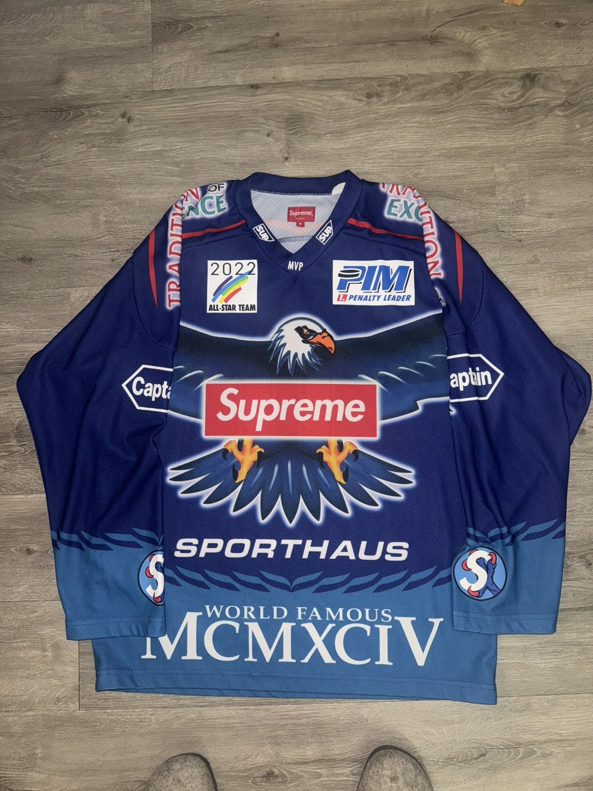 Supreme Supreme Eagle Moto Jersey Size US M / EU 48-50 / 2 - 1 Thumbnail