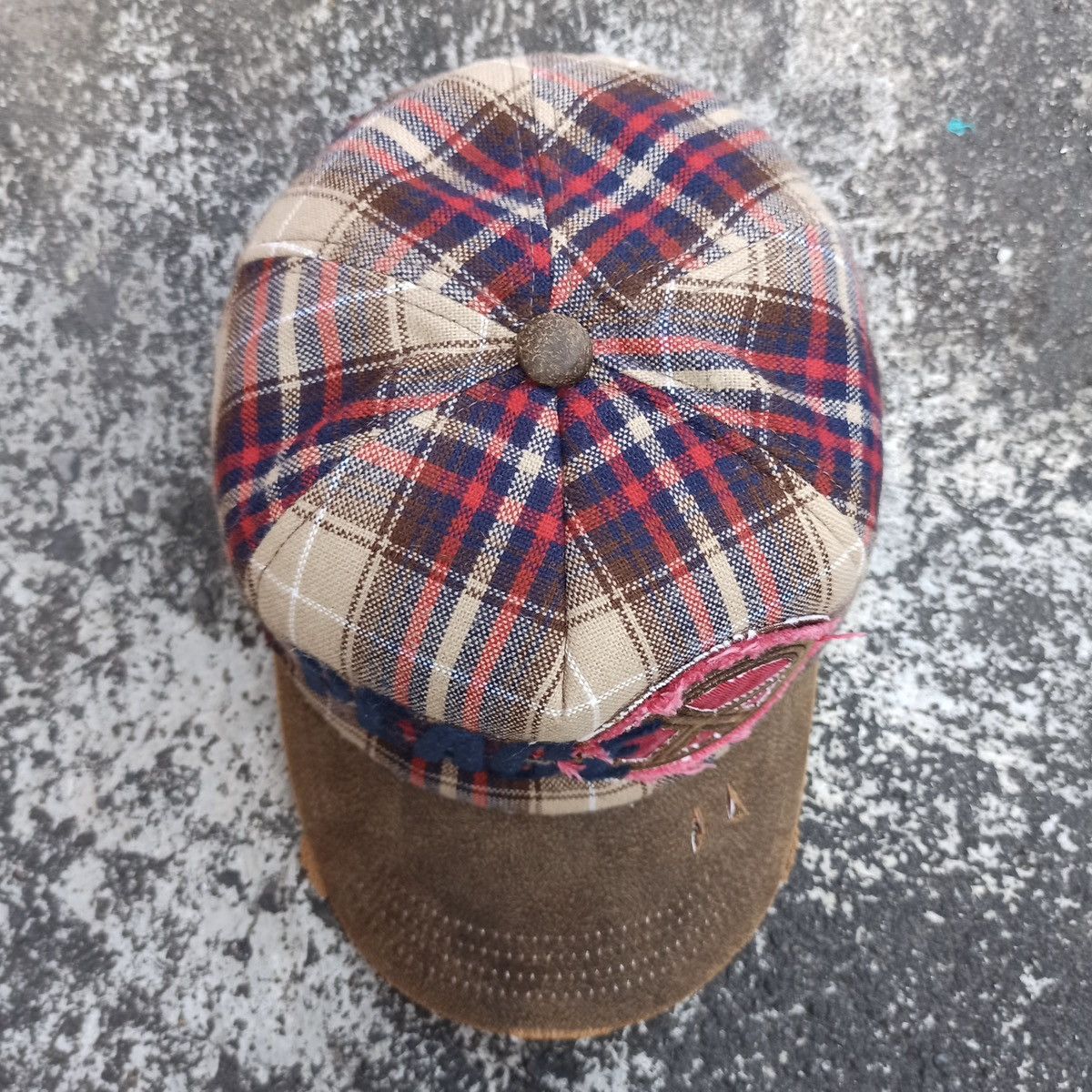 14th Addiction SICK,, peace hat grunge distressed with leather visor Size ONE SIZE - 16 Thumbnail