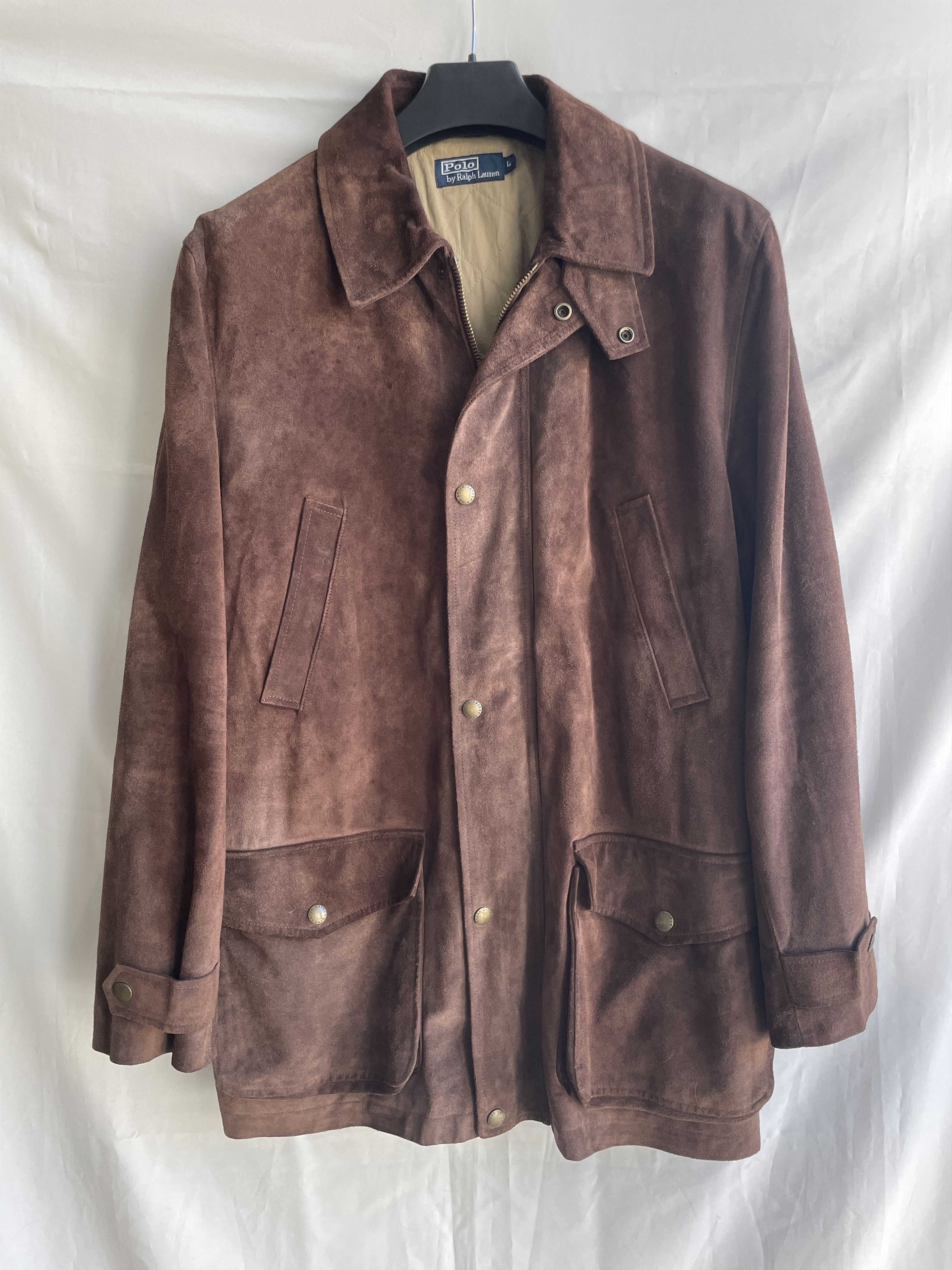 Polo Ralph Lauren Polo Ralph Lauren Calf Suede Brown Tobacco Barn Coat Size L Size US L / EU 52-54 / 3 - 1 Thumbnail