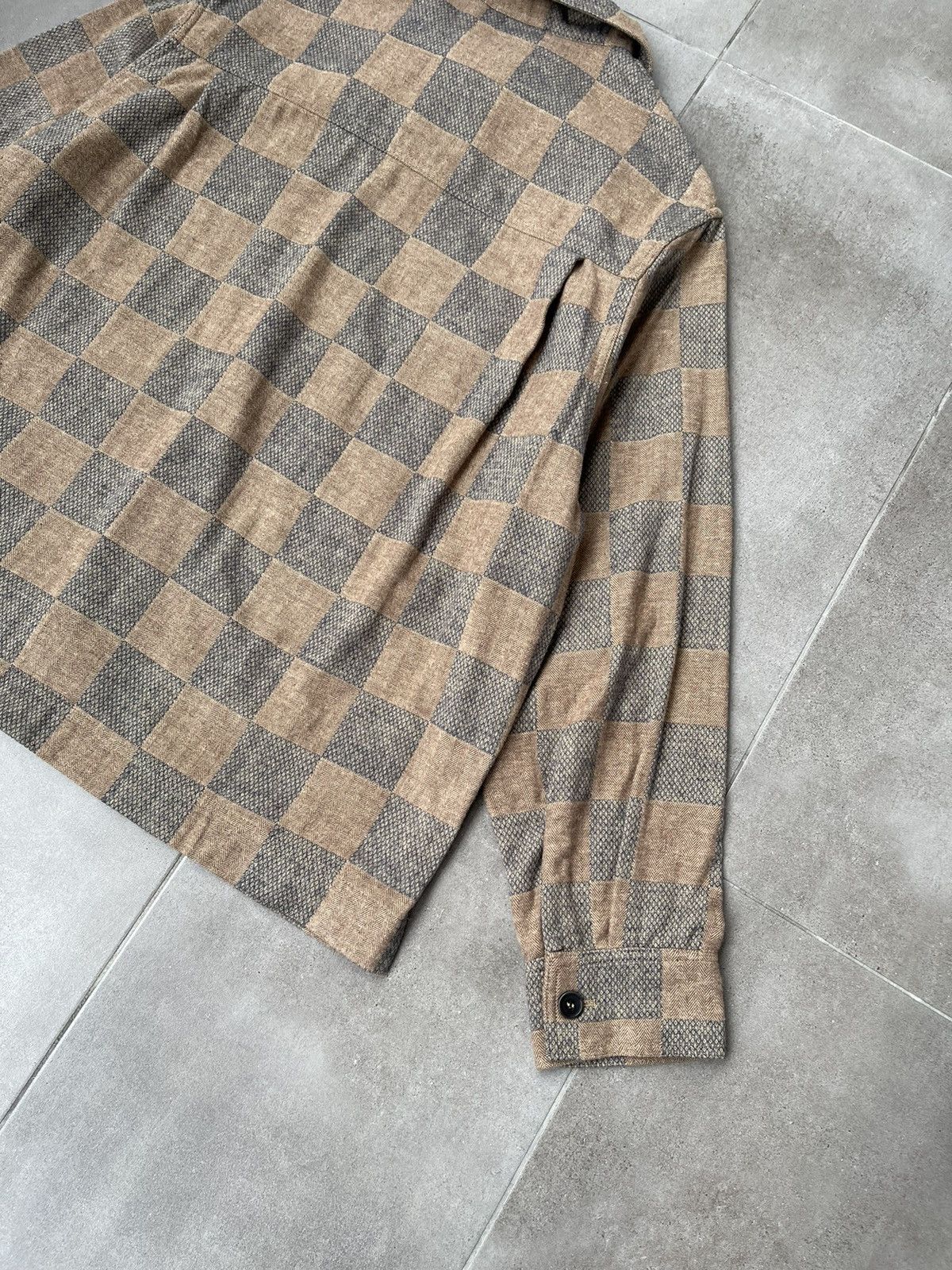 Henrik Vibskov !DS! AW23 Henrik Vibskov Checkered Field Flannel Shirt Size US M / EU 48-50 / 2 - 19 Thumbnail