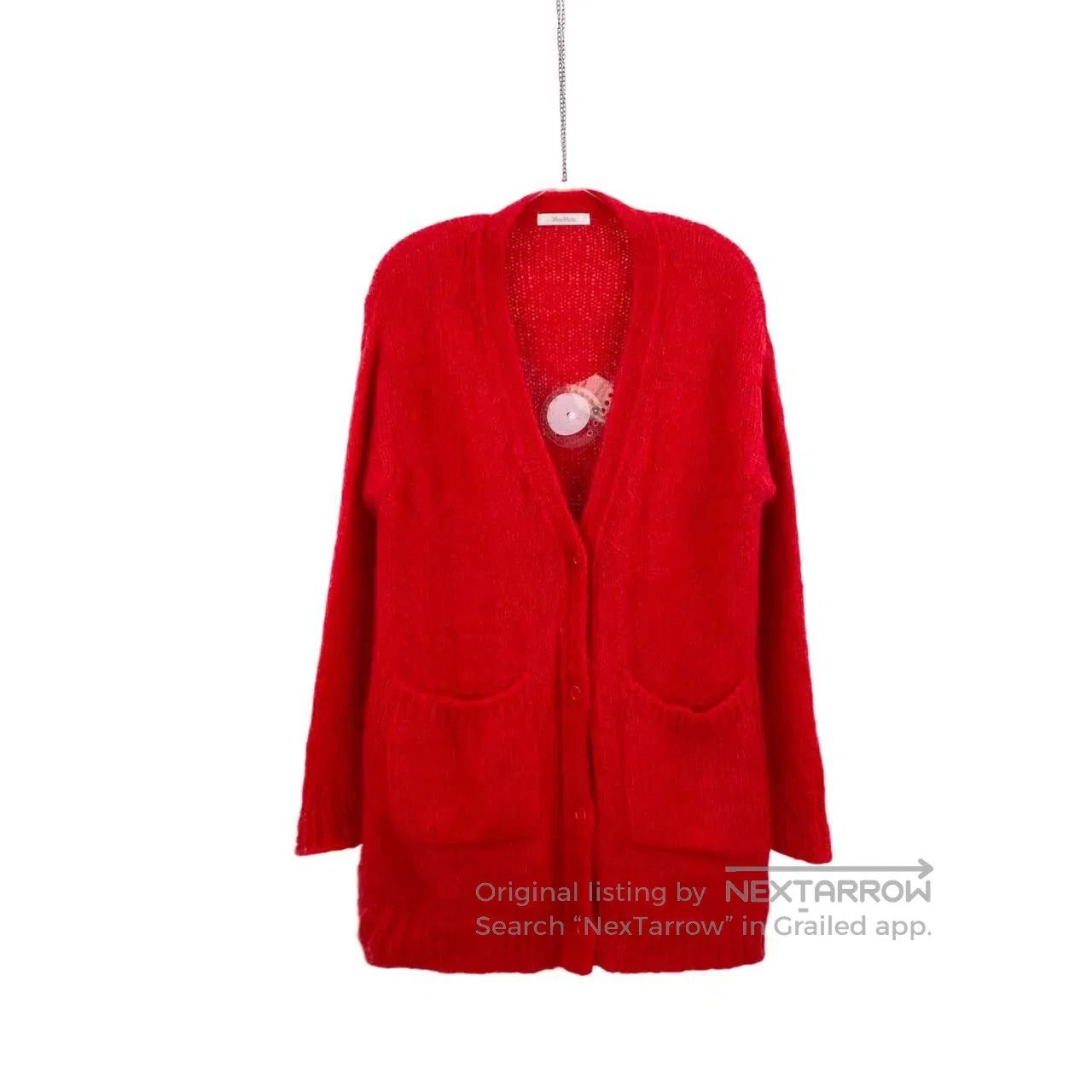 Max Mara Max Mara V-neck mohair cardigan| Size M / US 6-8 / IT 42-44 - 1 Thumbnail