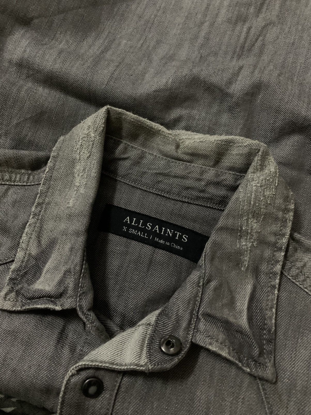 Allsaints 💥Allsaints Western Ripped Denim Size US S / EU 44-46 / 1 - 9 Thumbnail