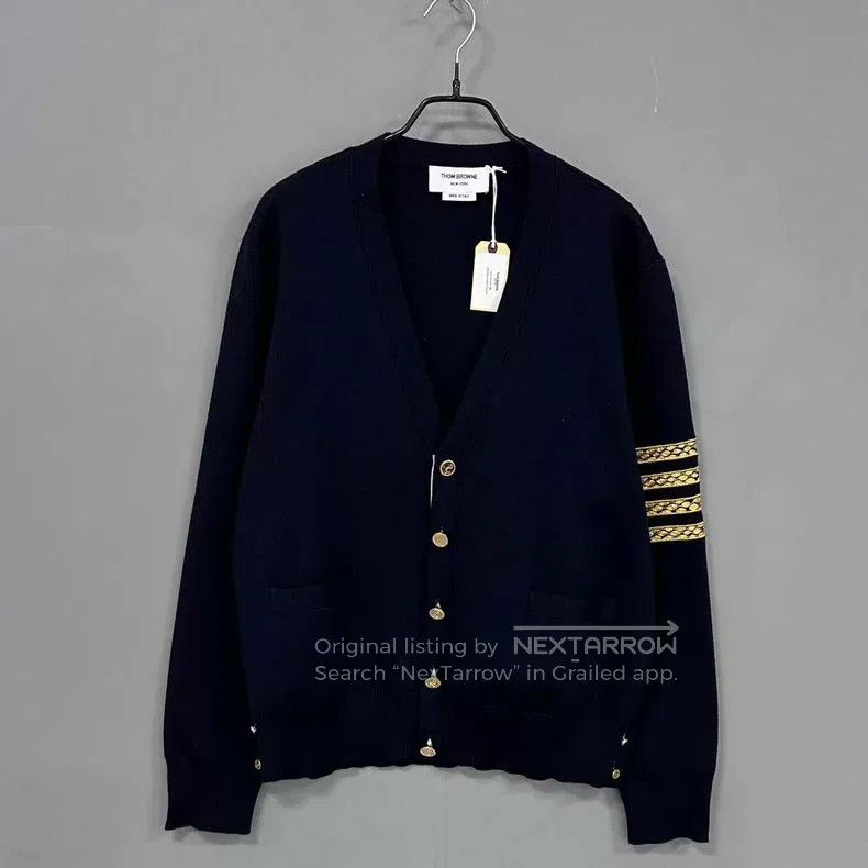 Thom Browne Thom Browne Snake Year Limited Embroidered Knit Cardigan Size US XL / EU 56 / 4 - 1 Thumbnail