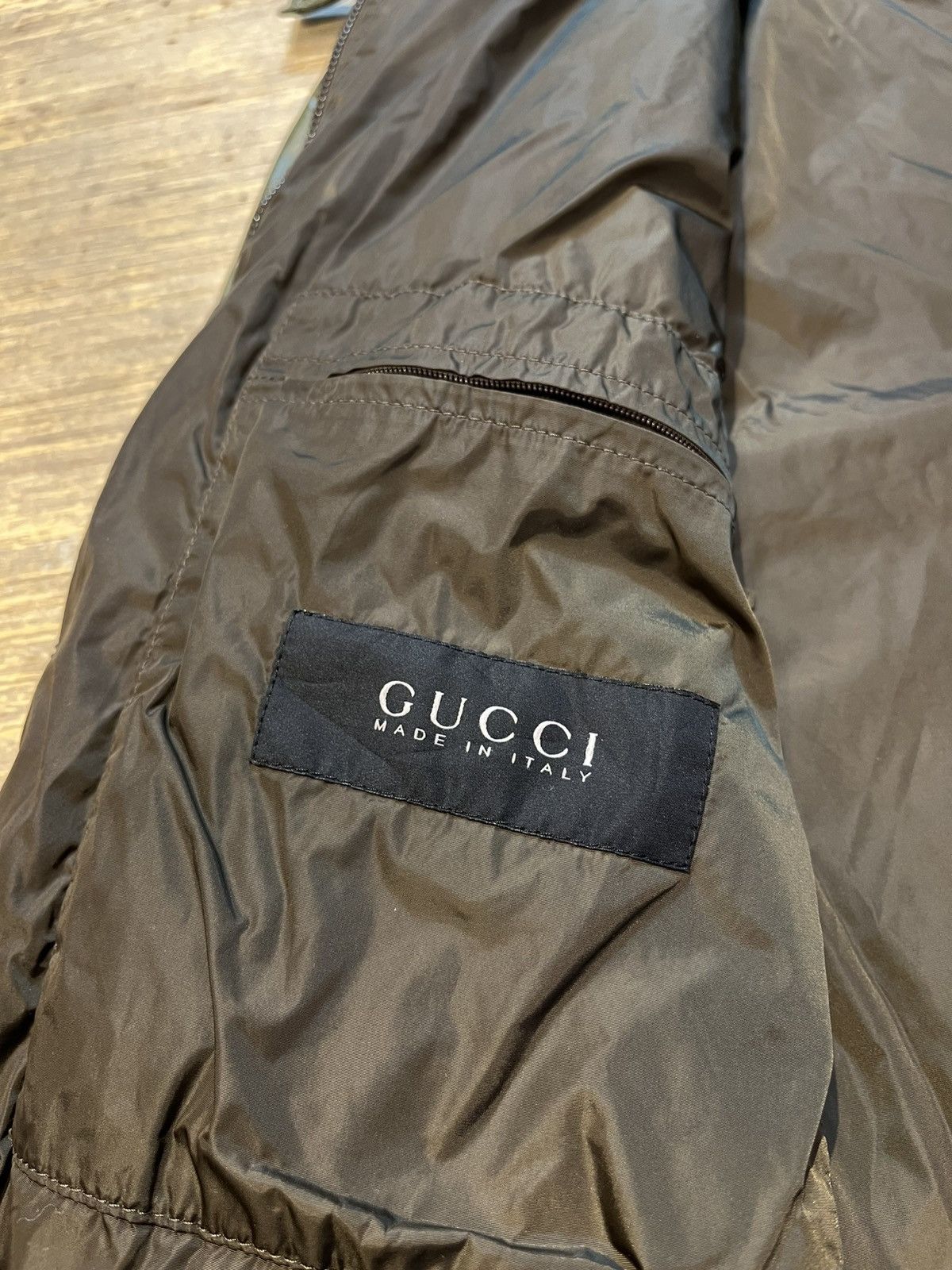 Gucci Gucci Green Polyamide Bomber Jacket - Frida Giannini Size US M / EU 48-50 / 2 - 14 Thumbnail