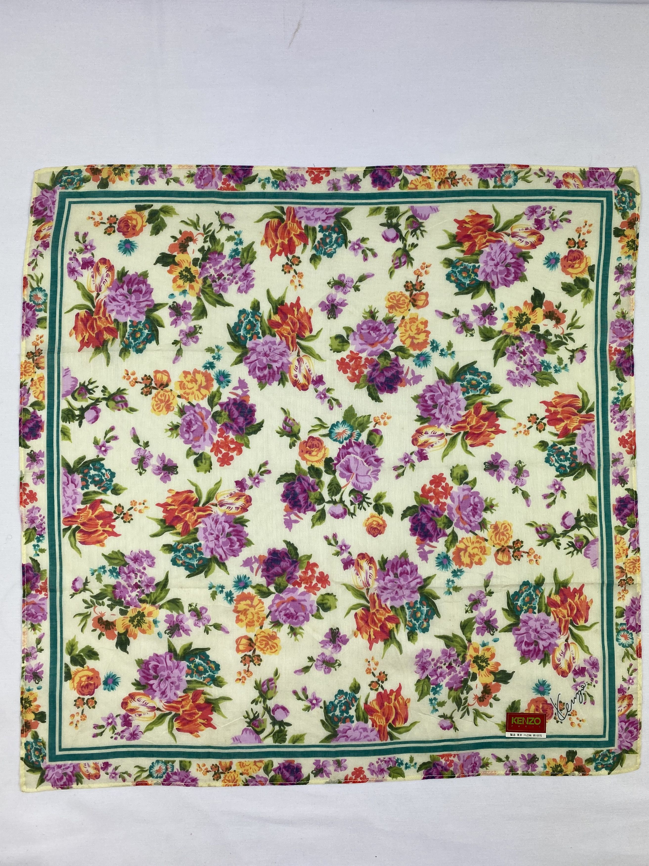 Kenzo × Vintage Kenzo Handkerchief / Bandana / Neckerchief Size ONE SIZE - 3 Thumbnail