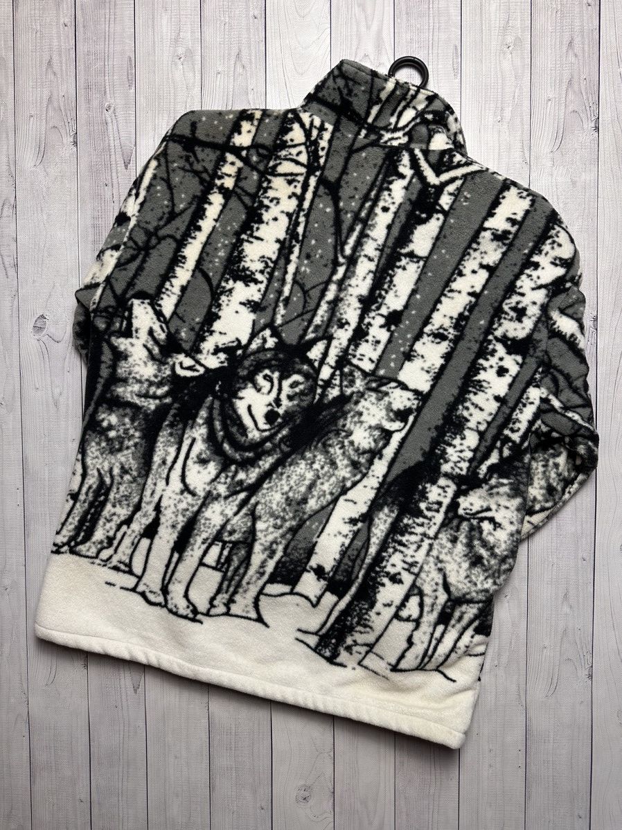 Vintage Vintage wolf fleece jacket forest size M coat Size US M / EU 48-50 / 2 - 2 Thumbnail
