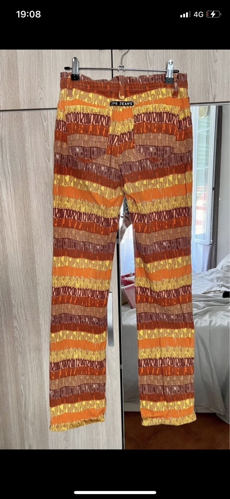Jean Paul Gaultier 2001 orange jean paul gaultier jeans Size 26" / US 2 / IT 38 - 2 Thumbnail