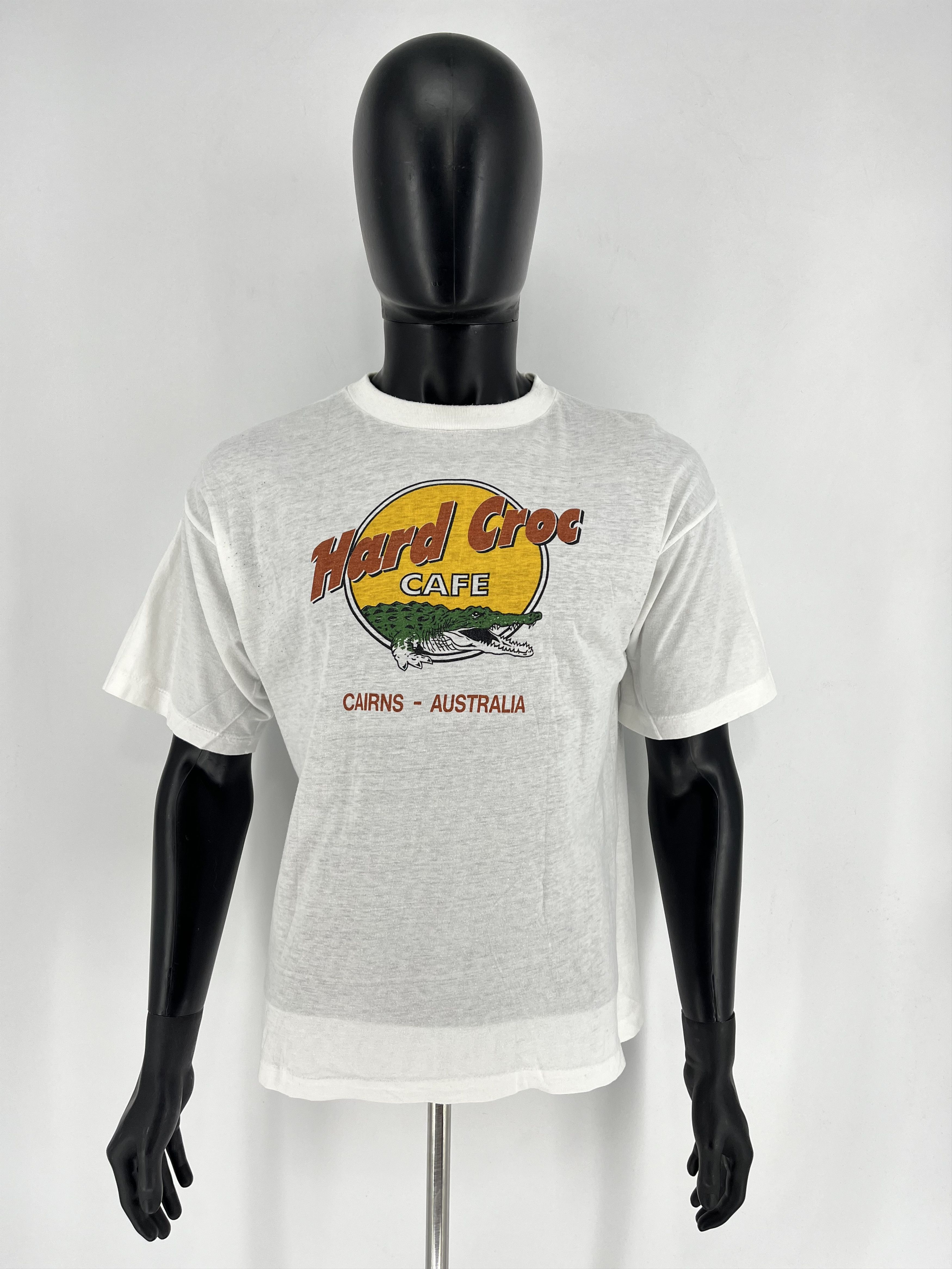 Band Tees Vintage 80/90’s Hard Croc Cafe Cairns Australia Print Thin Size US XL / EU 56 / 4 - 2 Thumbnail