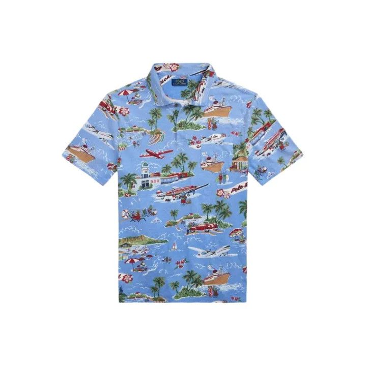 Polo Ralph Lauren Polo Ralph Lauren Polo Bear Surf Series Linen-Cotton Polo Size US L / EU 52-54 / 3 - 1 Thumbnail