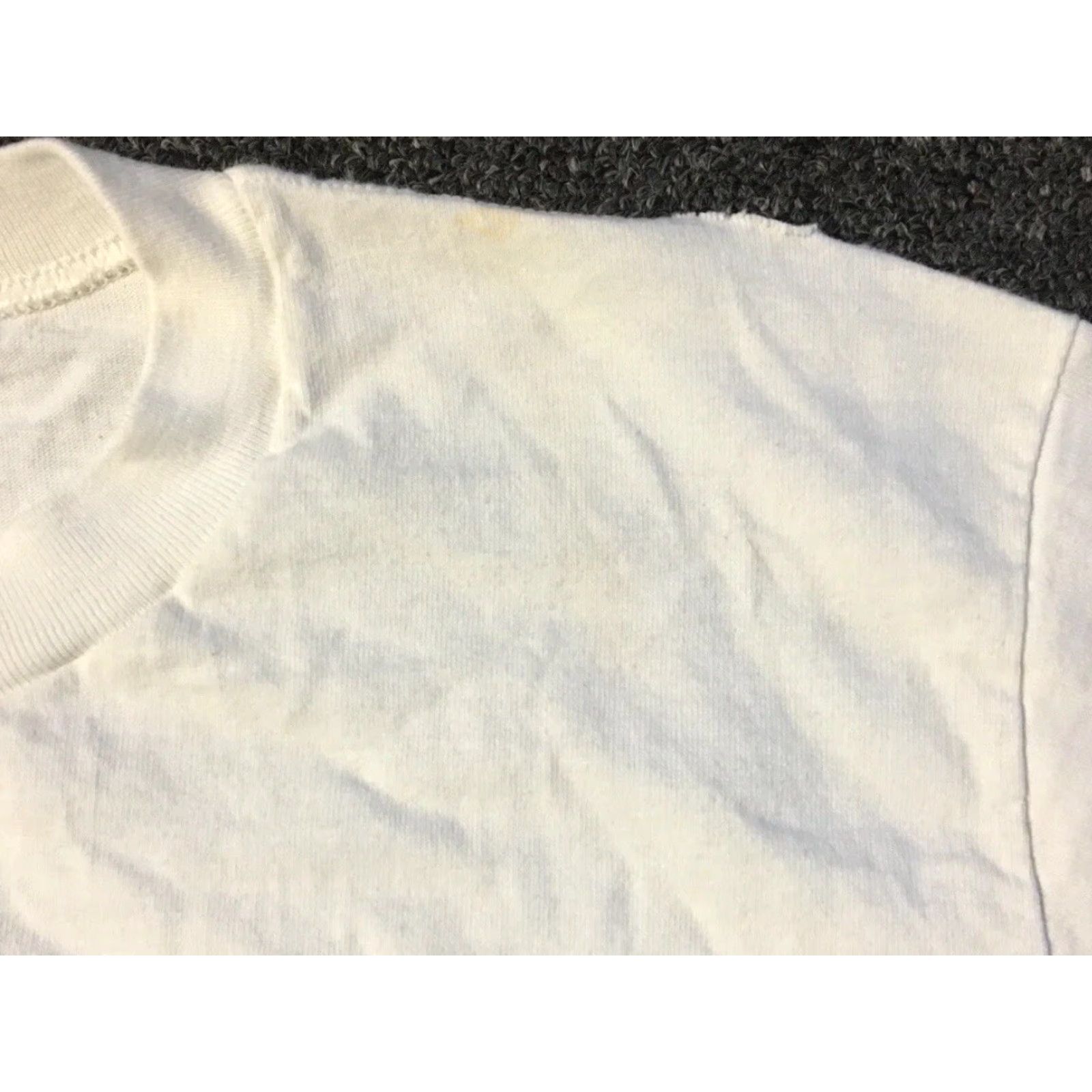 JCPenney VINTAGE JC Penney Shirt M White 80s 90s Biker Punk Grunge Skate Track & Field Mechanic Trucker Vintage 80s 90s USA USA Mens T-Shirt Single Stitch — Size US M / EU 48-50 / 2 - 6 Thumbnail