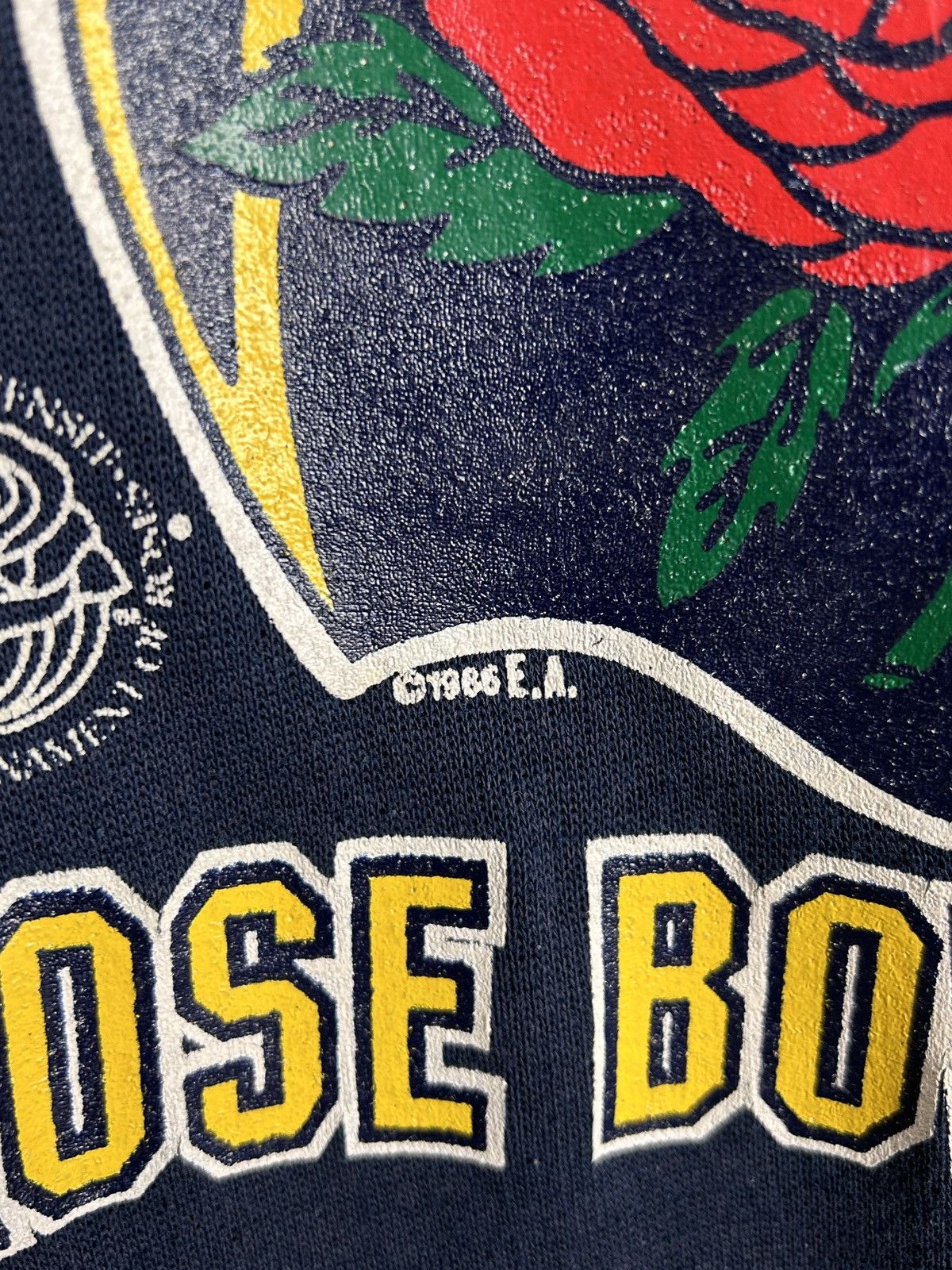 NCAA 80s Vintage Michigan Wolverines Rose Bown 1987 Sweatshirt Size US S / EU 44-46 / 1 - 6 Thumbnail