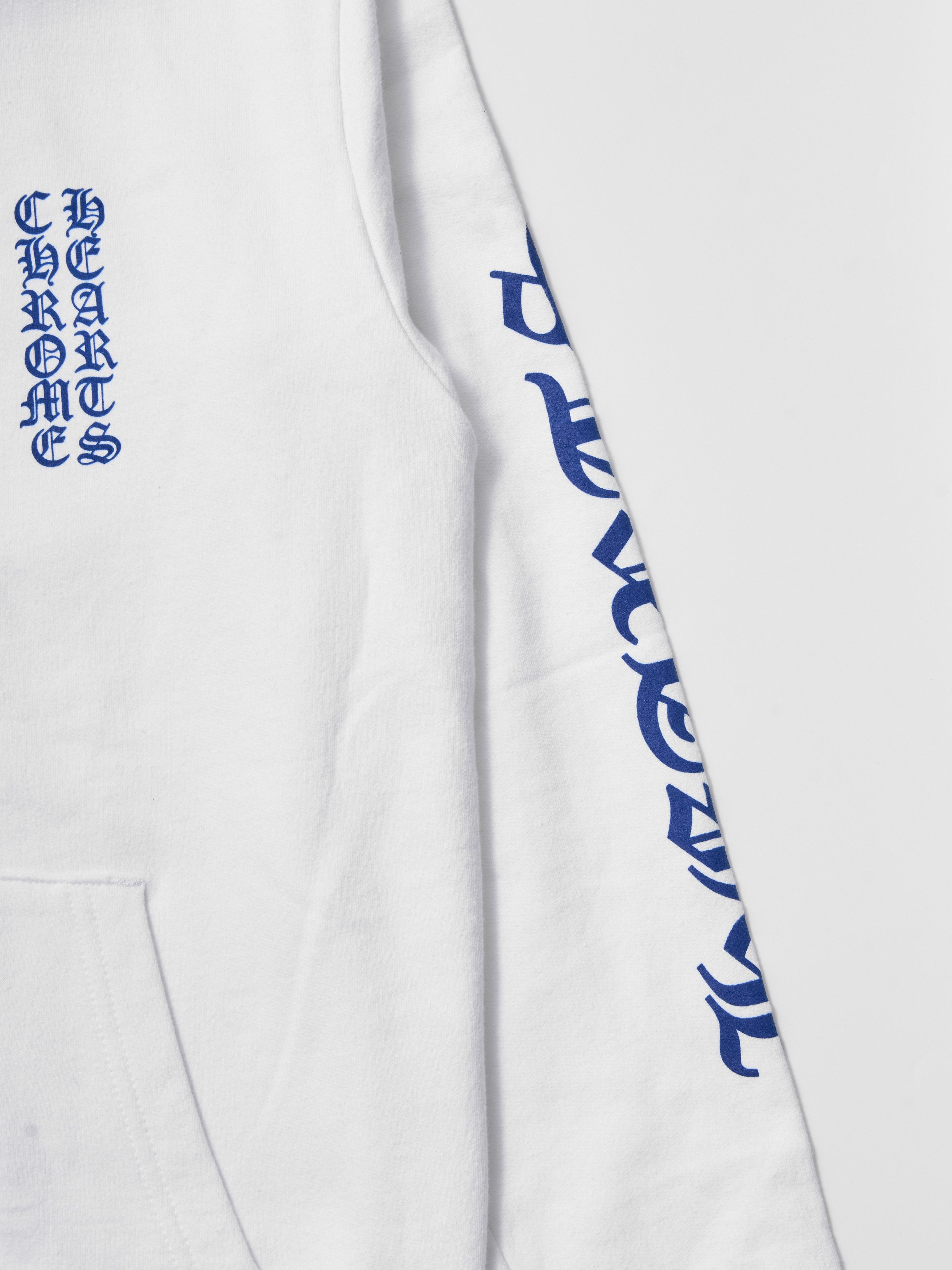 Chrome Hearts Chrome Hearts Blue Scroll White Zip Up Hoodie Size US M / EU 48-50 / 2 - 3 Thumbnail