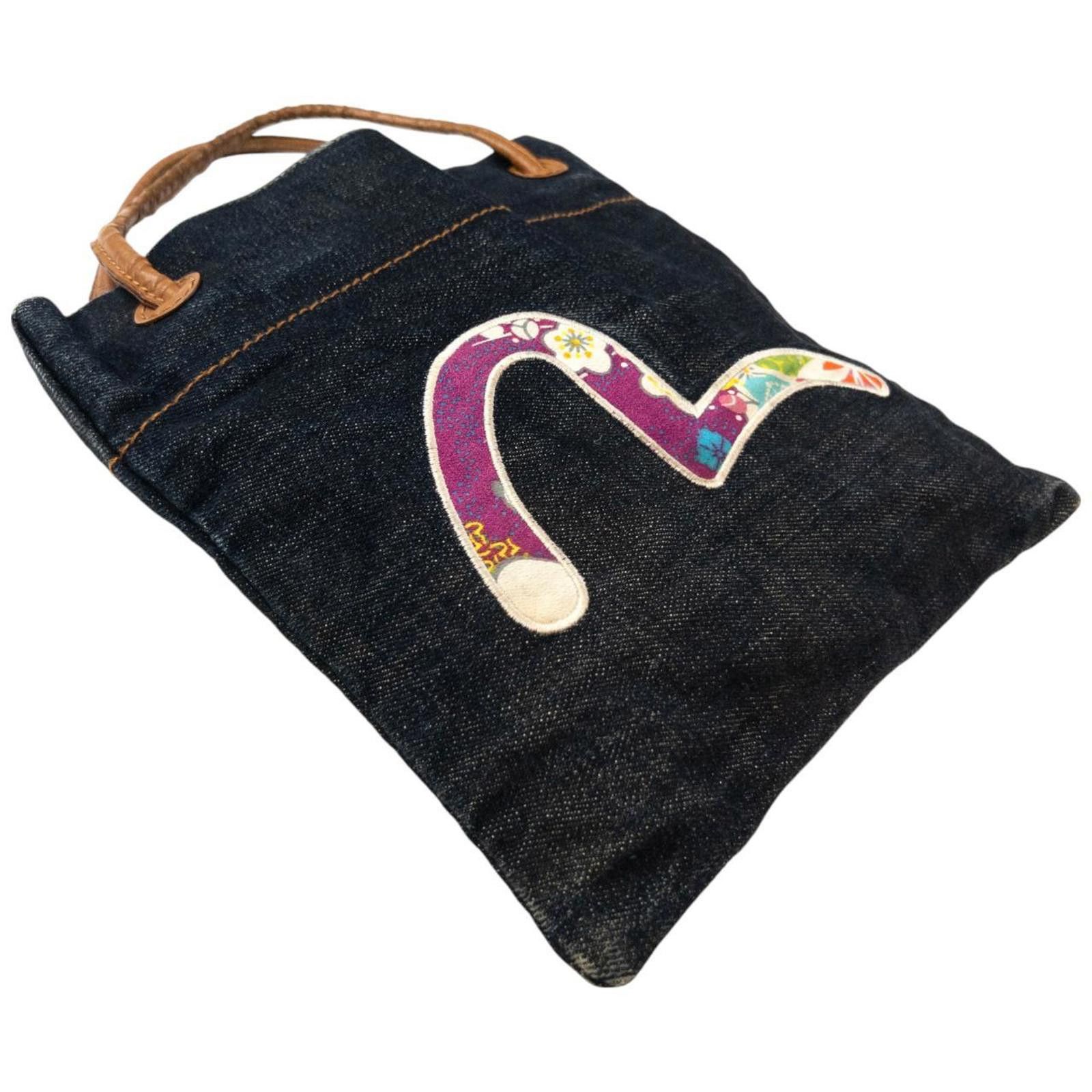Evisu Vintage Evisu Patchwork Gull Japanese Denim Handbag Size ONE SIZE - 6 Thumbnail