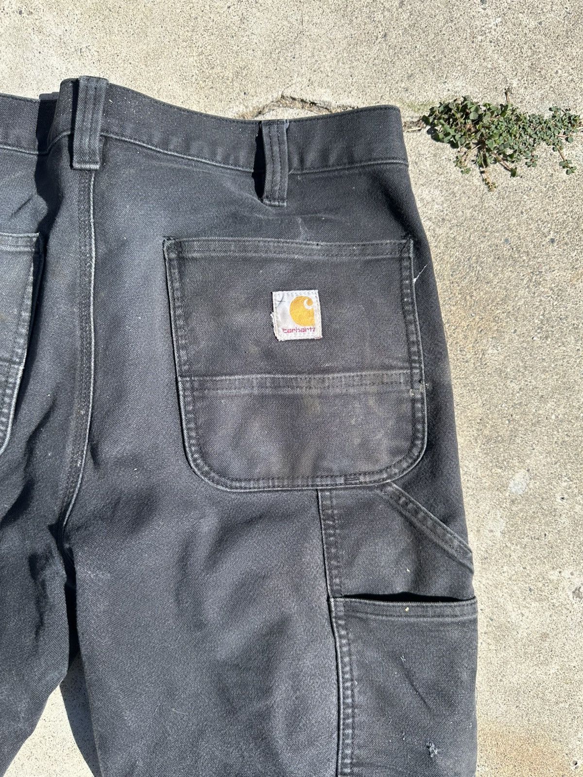 Carhartt Black Carhartt double knee work pants with paint stains Size US 34 / EU 50 - 4 Thumbnail