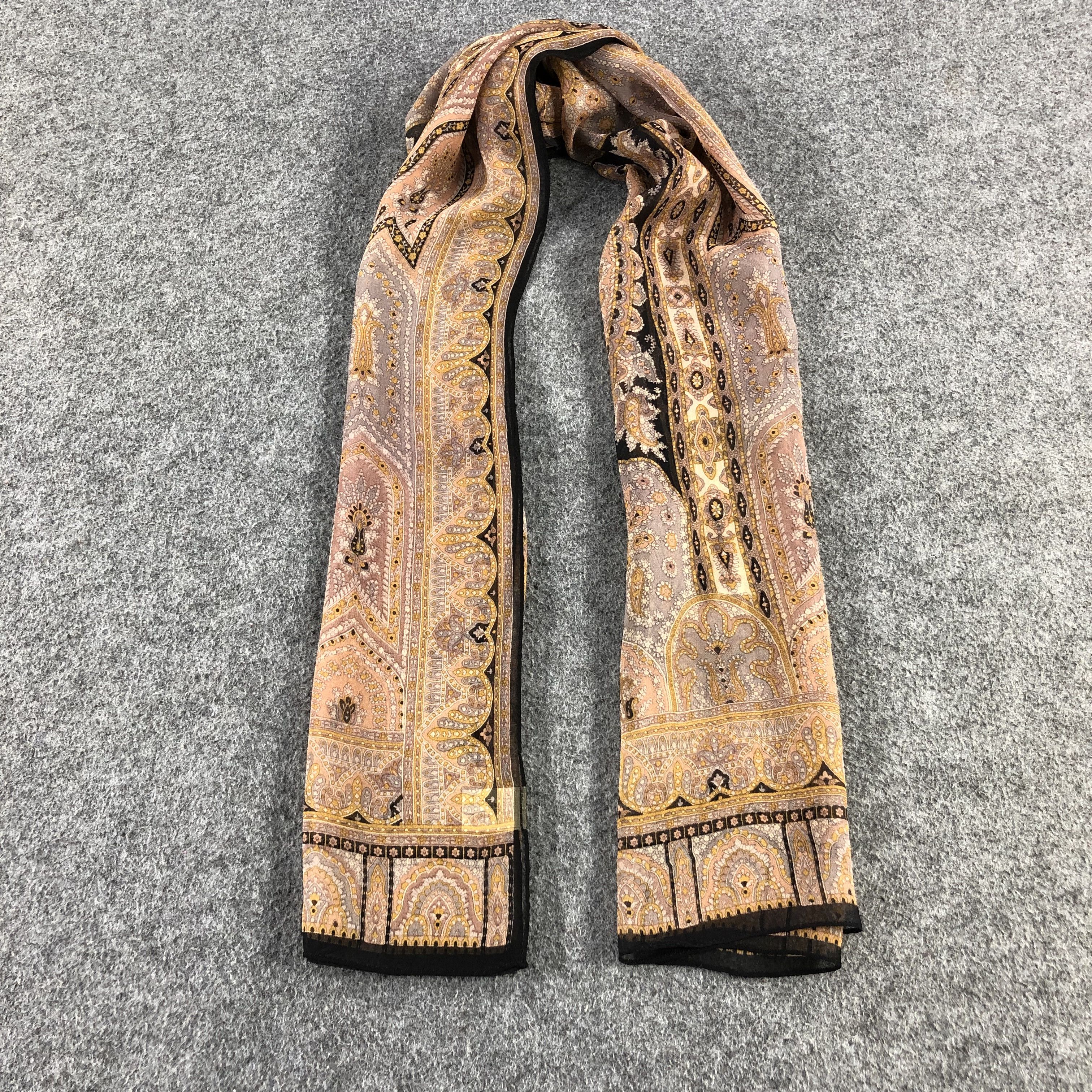 Vintage Top Kapi Luxury Silk Stole Silk Scarf M891 Size ONE SIZE - 1 Thumbnail