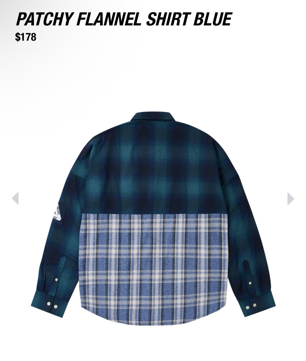 Palace Palace Patchy Flannel Shirt Blue Size L Brand New Size US L / EU 52-54 / 3 - 11 Thumbnail