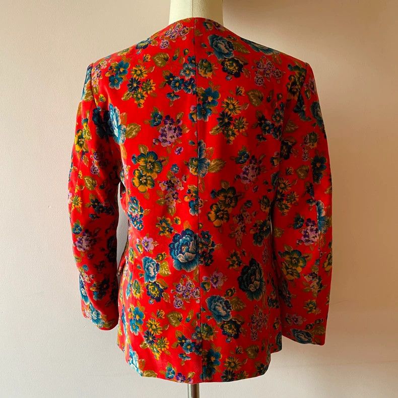 Kenzo KENZO Vintage rose blossom embroidered corduroy jacket wit Size XS / US 0-2 / IT 36-38 - 5 Thumbnail