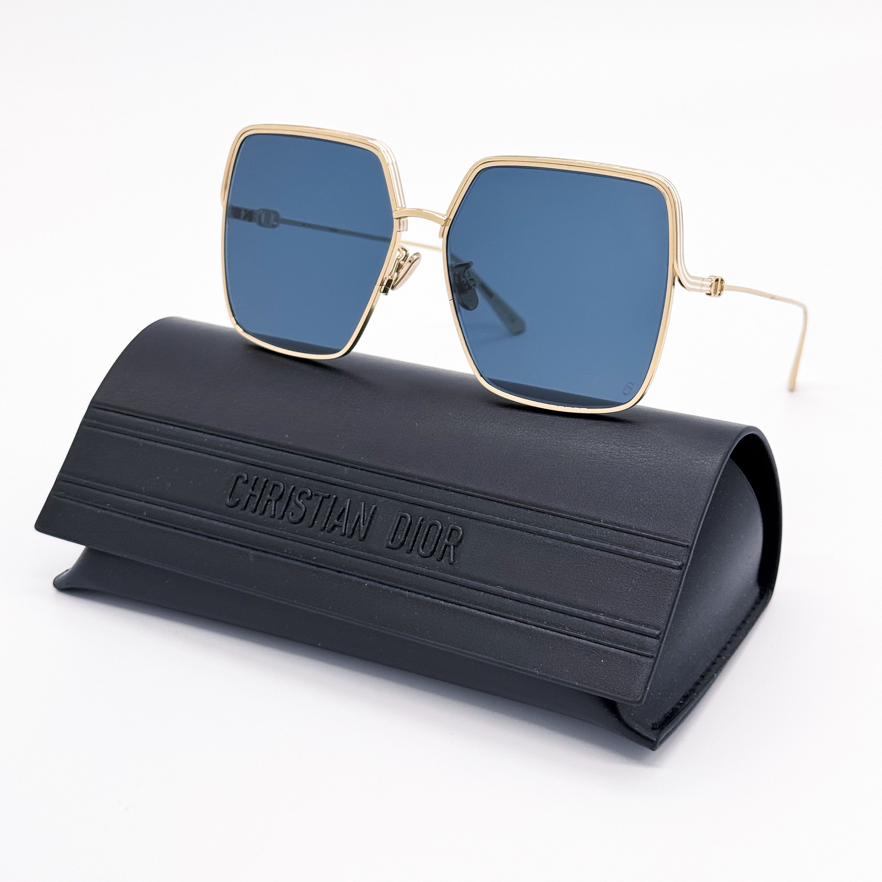 NEW DIOR EVERDIOR S1U B0B0 GOLD BLUE WOMEN SUNGLASSES DIOR