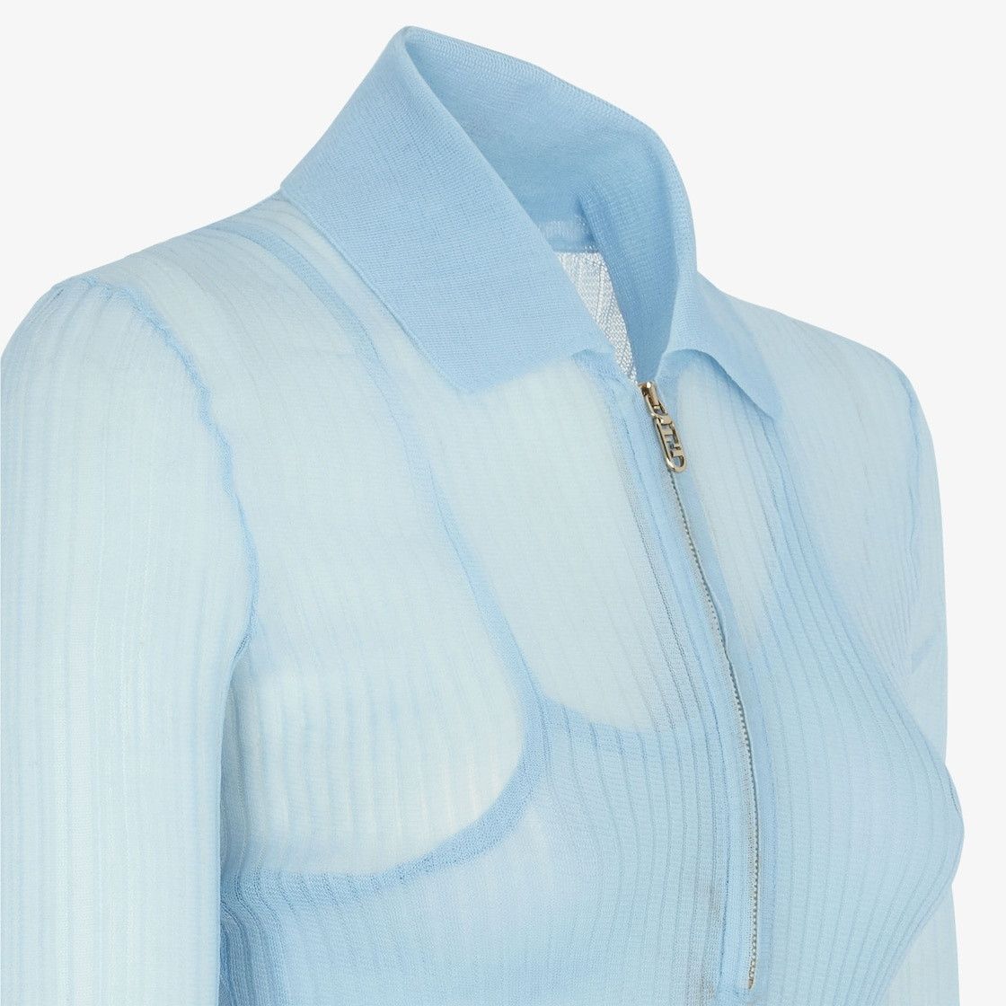 Fendi o1w1db10325 FM5316 Maxi Dress in Light Blue Size M / US 6-8 / IT 42-44 - 3 Thumbnail