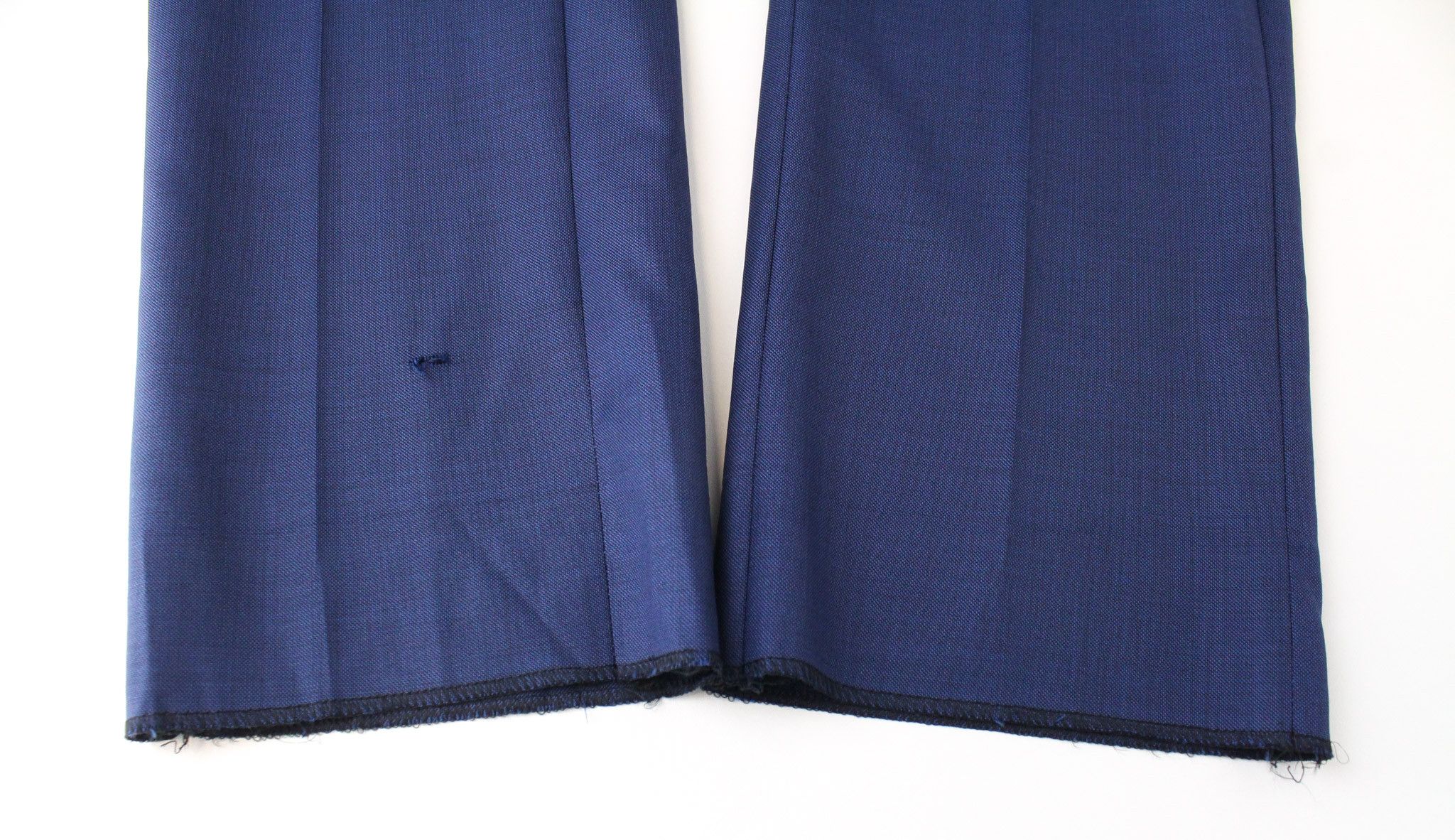 Suitsupply BRESCIA UK28R Blue Wool Flat-Front Trousers 67753 Size US 28 / EU 44 - 8 Thumbnail