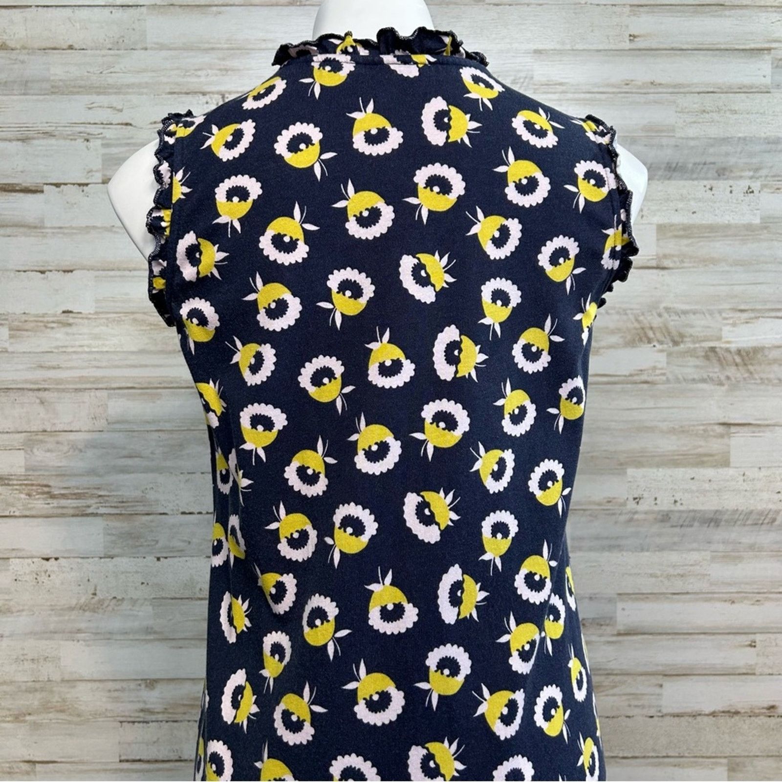 Boden Boden Lois Knit Sleeveless Floral Dress Size 6 Navy Yellow Size M / US 6-8 / IT 42-44 - 9 Thumbnail