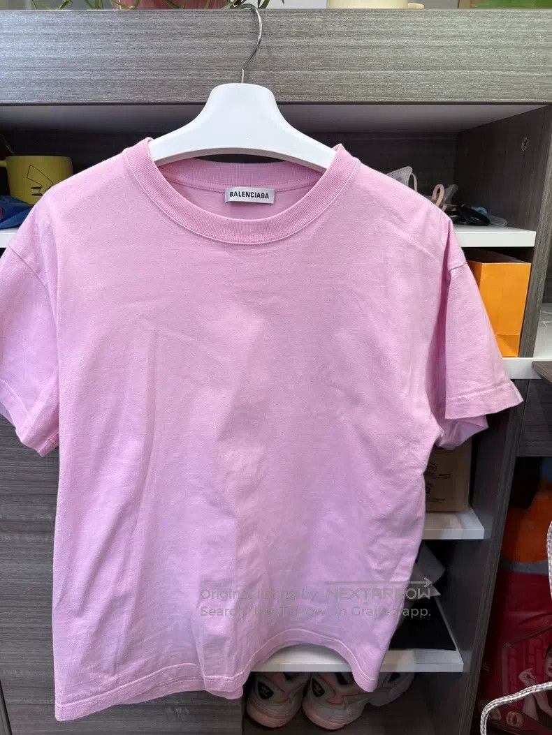 Balenciaga Balenciaga Pink Short Sleeve T-Shirt Size US S / EU 44-46 / 1 - 1 Thumbnail