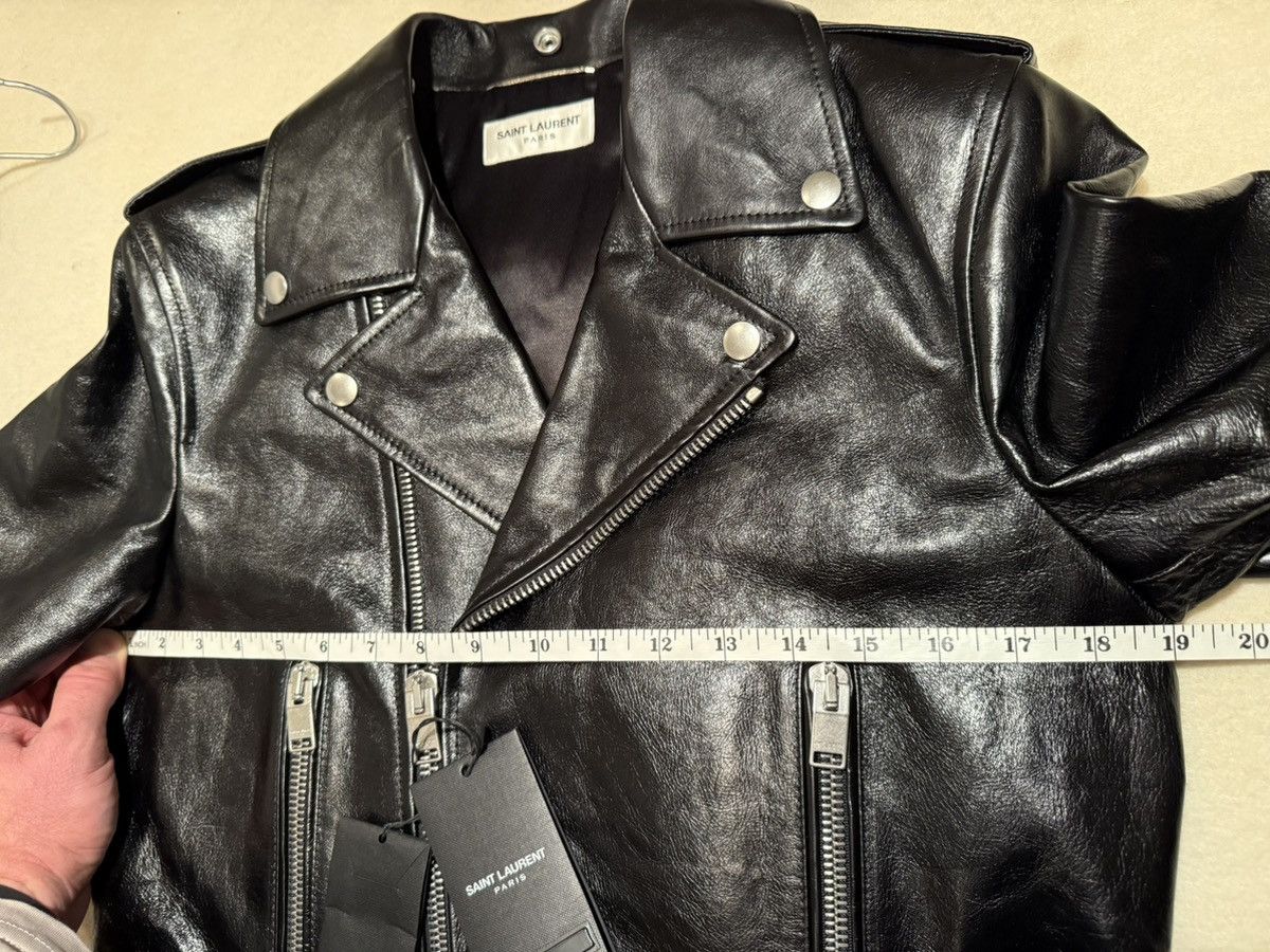 Saint Laurent Paris Saint Laurent oiled calf black leather biker jacket 46 L01 Size US S / EU 44-46 / 1 - 3 Thumbnail