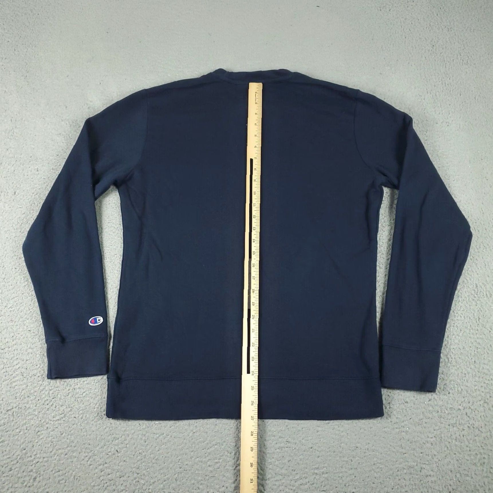 Champion Champion Pullover Sweater Mens Small Blue Long Sleeve Cotton Blend Crew Neck Size US S / EU 44-46 / 1 - 6 Thumbnail