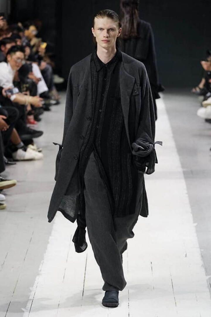 image of Yohji Yamamoto Pour Homme 24Ss Cotton Tweed Jacket in Grey, Men's (Size Small)