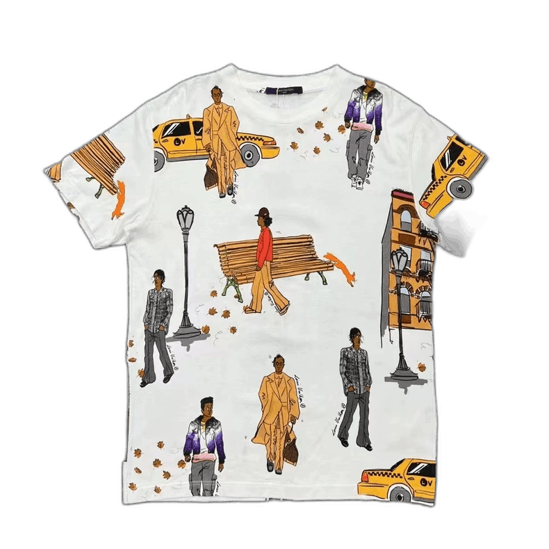 Louis Vuitton Louis Vuitton Short Sleeve Graphic T-shirt Size US M / EU 48-50 / 2 - 1 Thumbnail