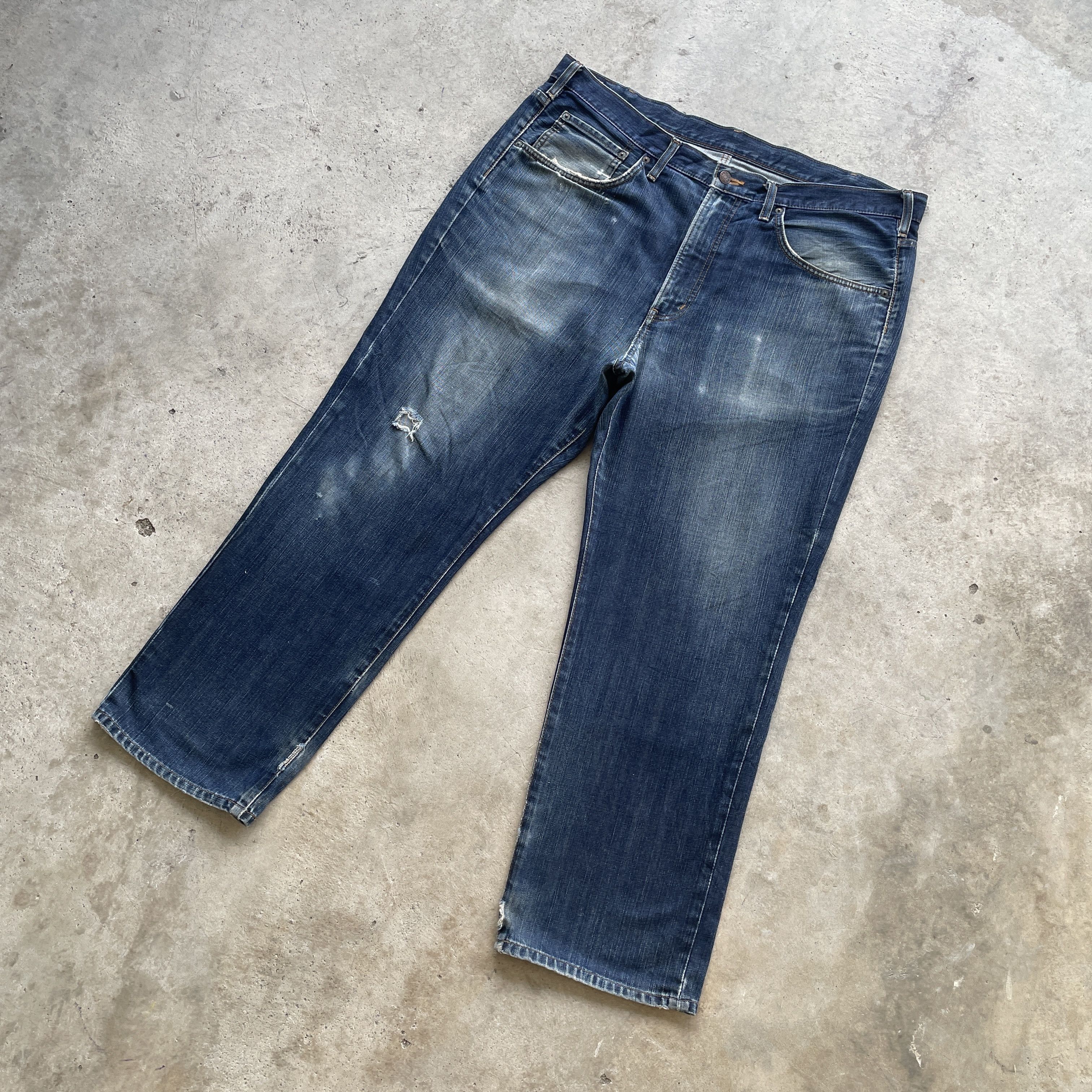 Edwin W42x29💥 Vintage Edwin 503z Denim Faded Jeans Pants Size US 42 / EU 58 - 2 Thumbnail