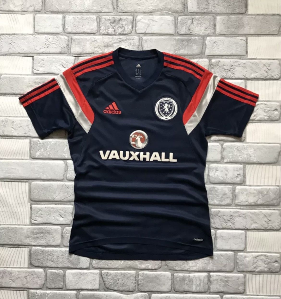 Vintage CLASSIC SCOTLAND NATIONAL TEAM ADIDAS CLIMACOOL VAUXHALL Size US S / EU 44-46 / 1 - 1 Thumbnail