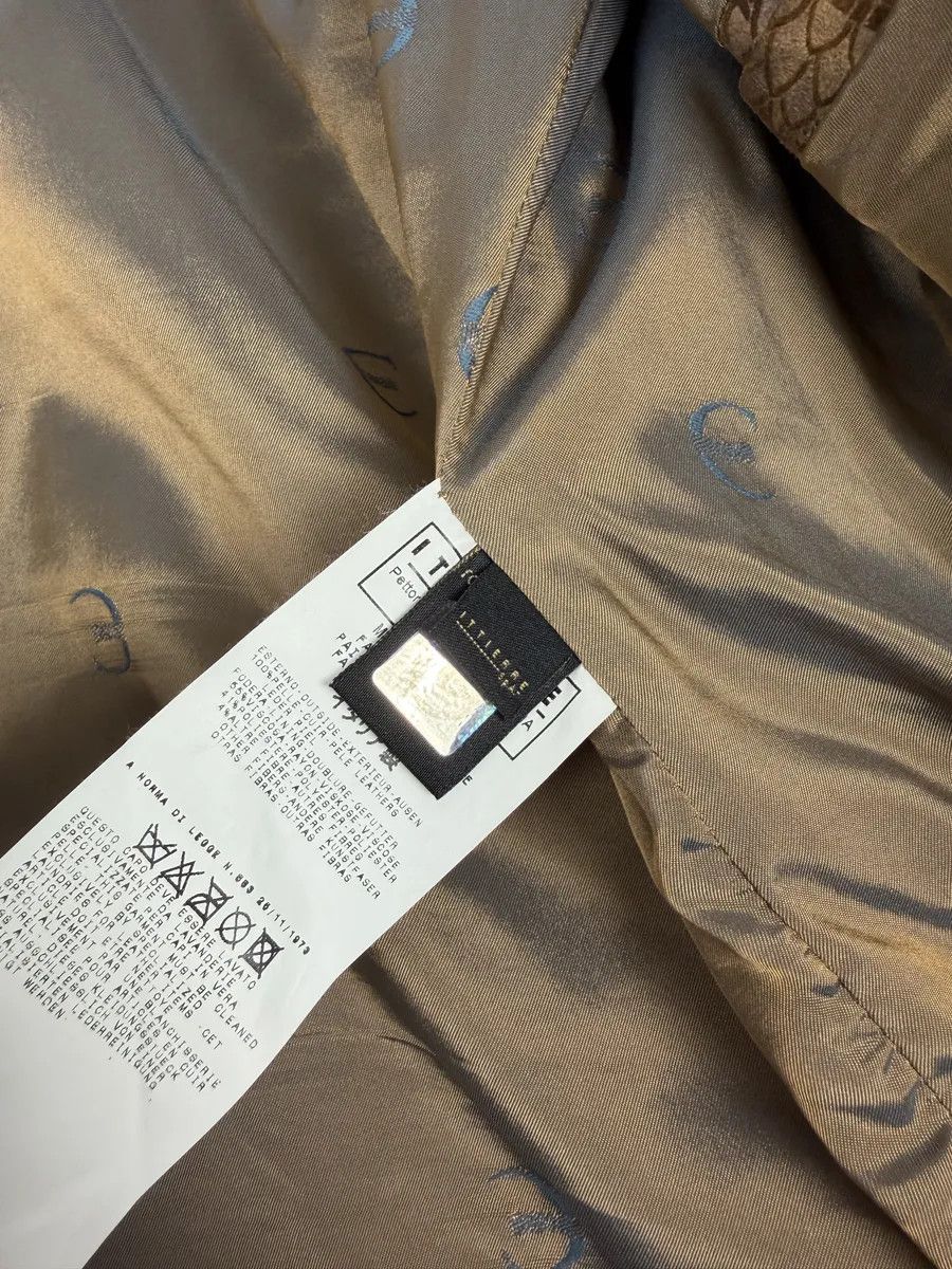 Just Cavalli 2000s Cavalli Brown Spiritual Dragon Faded Leather Premium Jacket Size US M / EU 48-50 / 2 - 11 Thumbnail