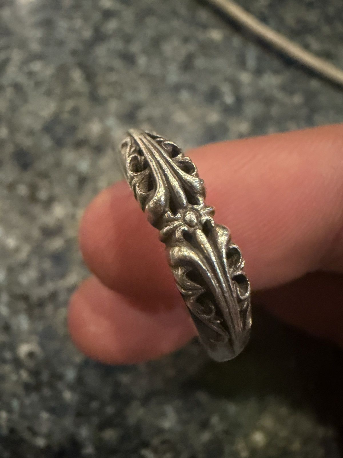 Chrome Hearts Pavé Diamond K&T Ring | Grailed