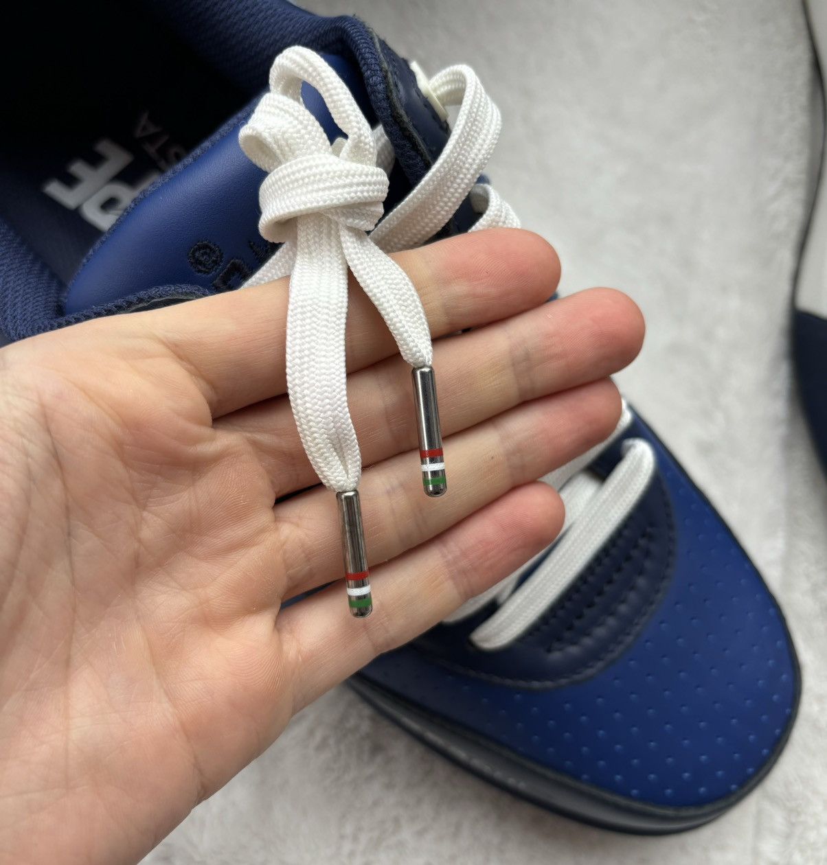 Bape Bape x Pagani Road Sta Navy/Camo Patent Leather Sneakers Size US 9.5 / EU 42-43 - 6 Thumbnail
