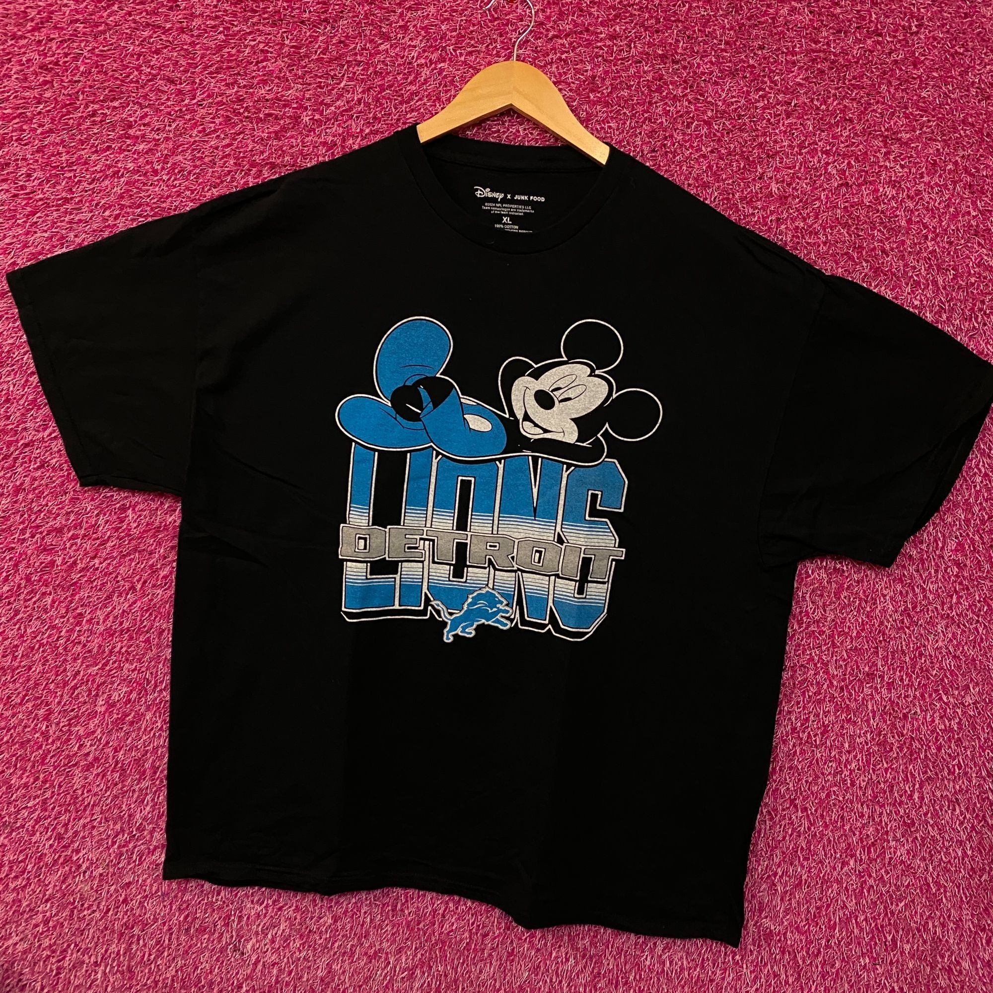 Junk Food Disney x Junk Food NFL Detroit Lions Mickey Mouse Kick Back Size US XL / EU 56 / 4 - 3 Thumbnail