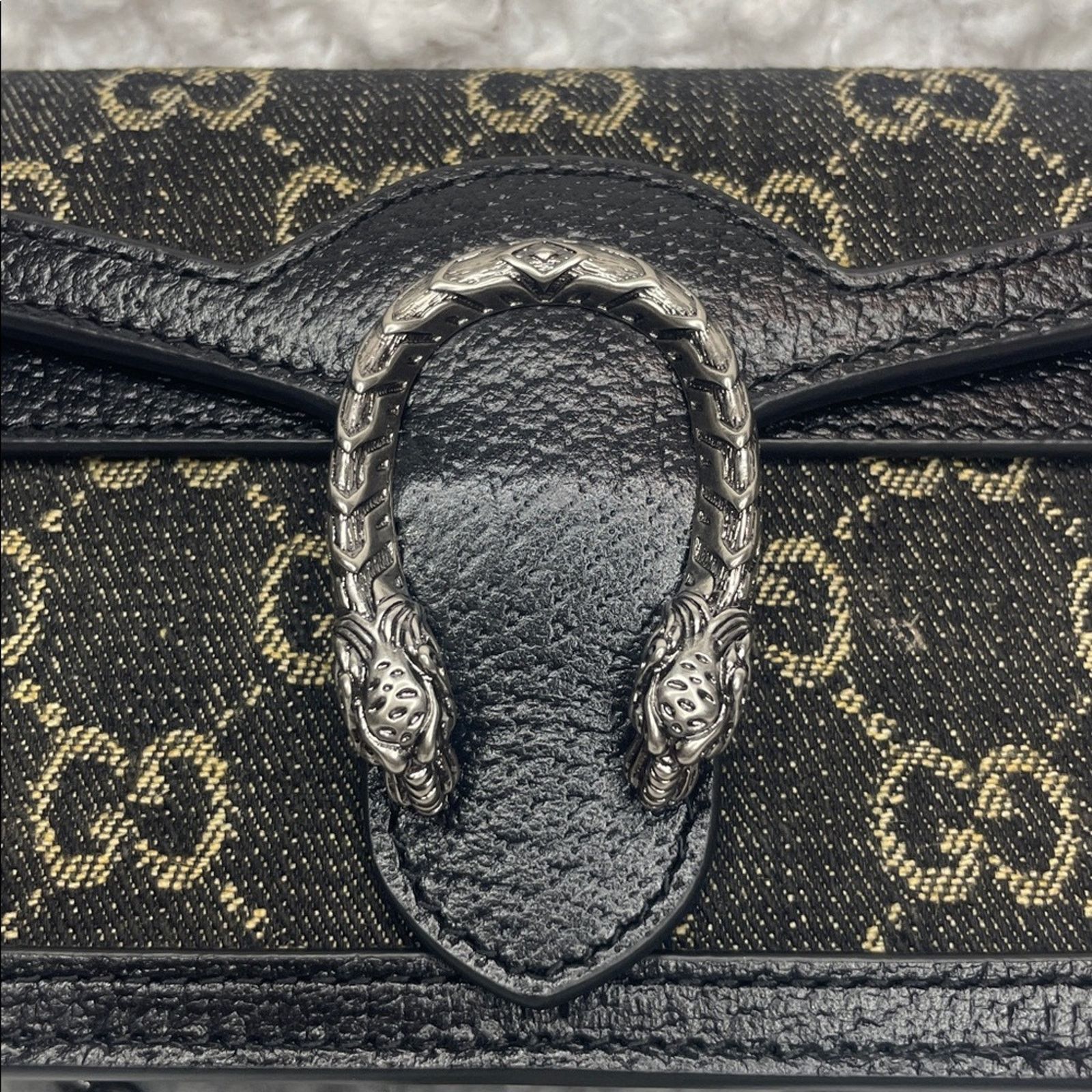 Gucci Gucci Dionysus Super Mini GG Denim Bag Size ONE SIZE - 3 Thumbnail